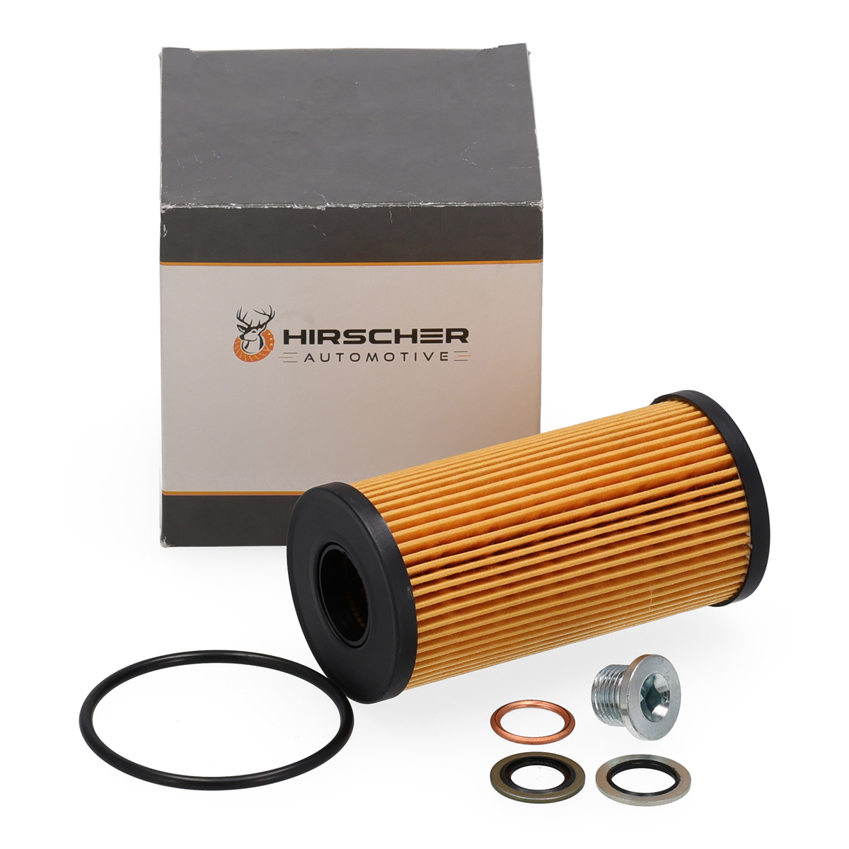 HIRSCHER Oil Filter + Oil Drain Plug for NISSAN, OPEL, and RENAULT 2.0/2.5 Diesel