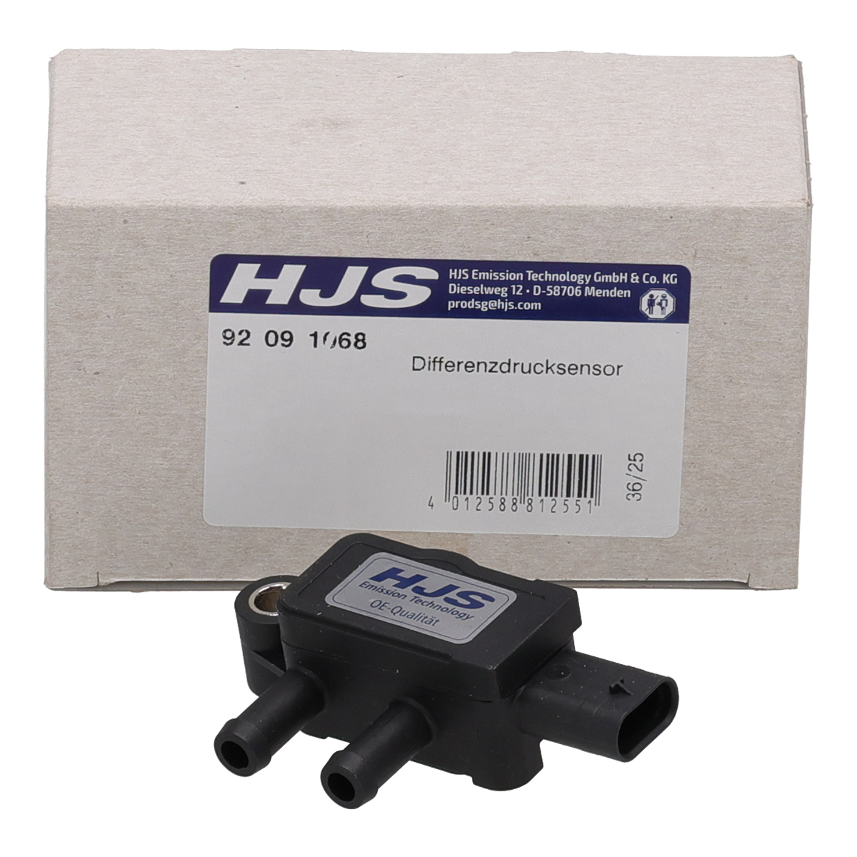 HJS 92091068 Exhaust Pressure Sensor for VW Golf 7 GTI / R, Passat B8, Tiguan, Touareg CR TSI