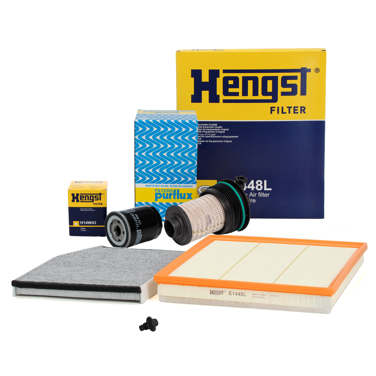 4-piece filter set for FORD Tourneo Custom / Transit V362 V363 2.0 EcoBlue from ...