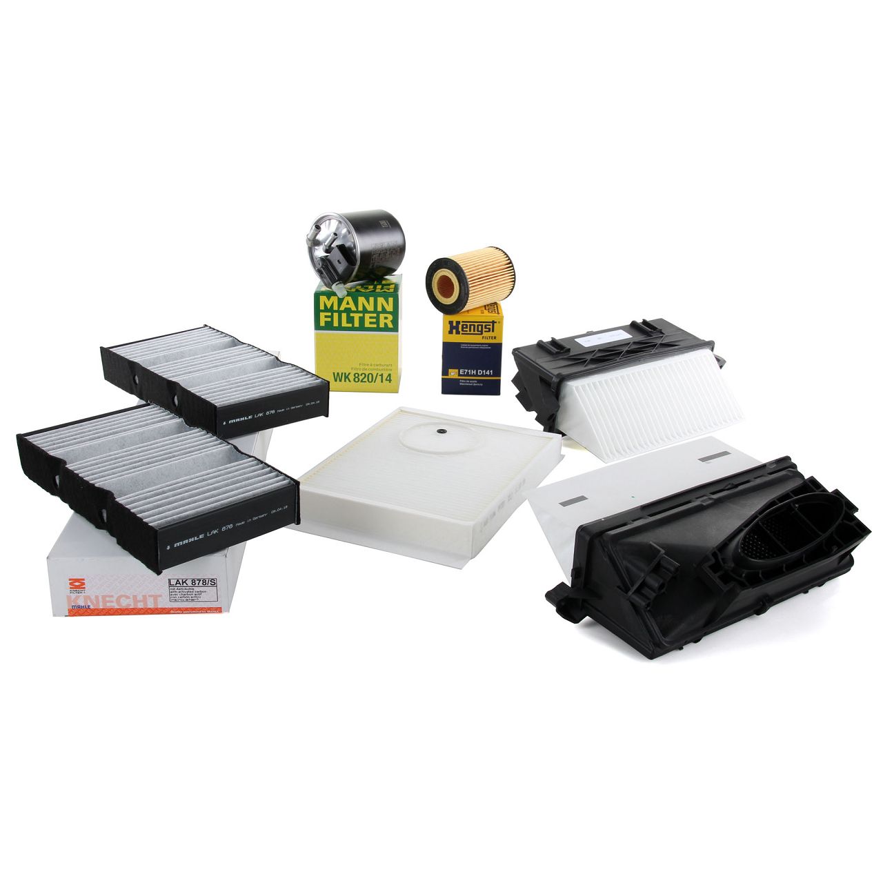 Filter-Set 5-tlg f&uuml;r MERCEDES GL GLS X166 M- W166 350 CDI / BlueTec 258 PS OM642