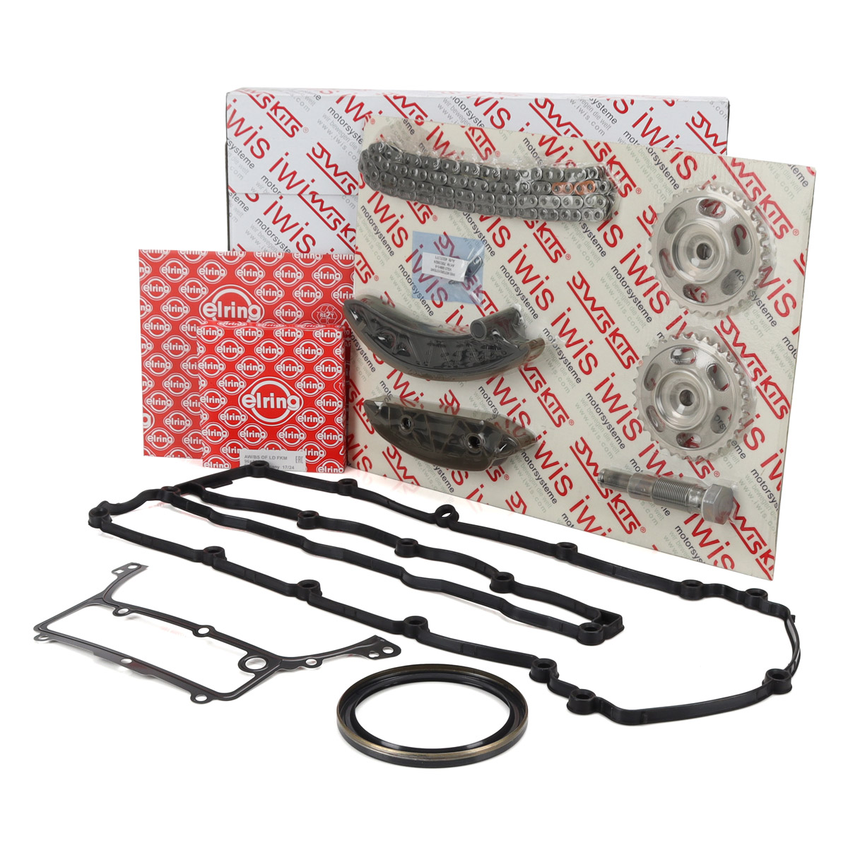 IWIS Timing Chain Kit + Accessories for Mercedes W204, C218, W212, X204, W166, Sprinter B906, OM651