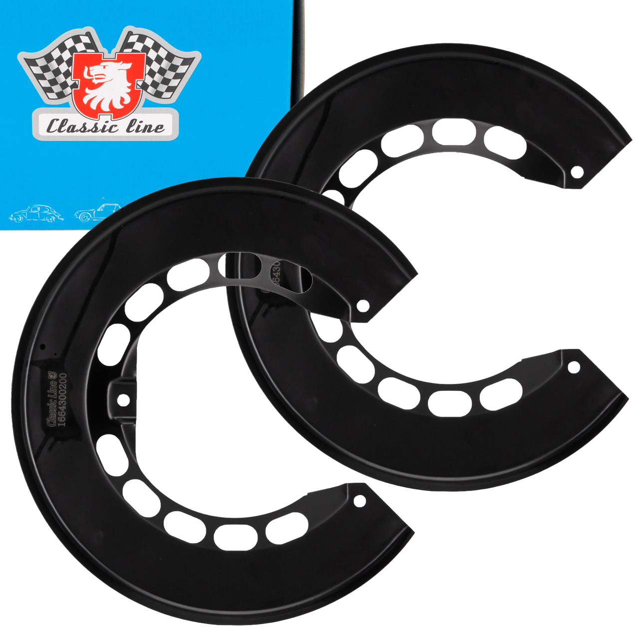 2x JP GROUP Spritzblech Bremsscheibe f&uuml;r PORSCHE 911 2.7 3.0/3.2 SC hinten 91135280120