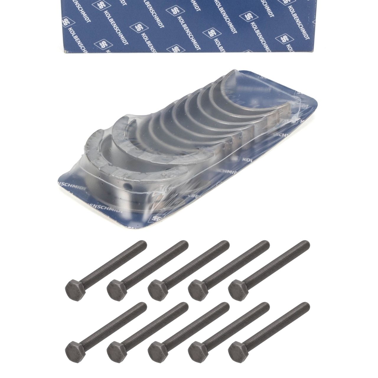 KOLBENSCHMIDT Kurbelwellenlagersatz + 10x ORIGINAL Schraube f&uuml;r BMW 1er 3er 5er X1-4 N20
