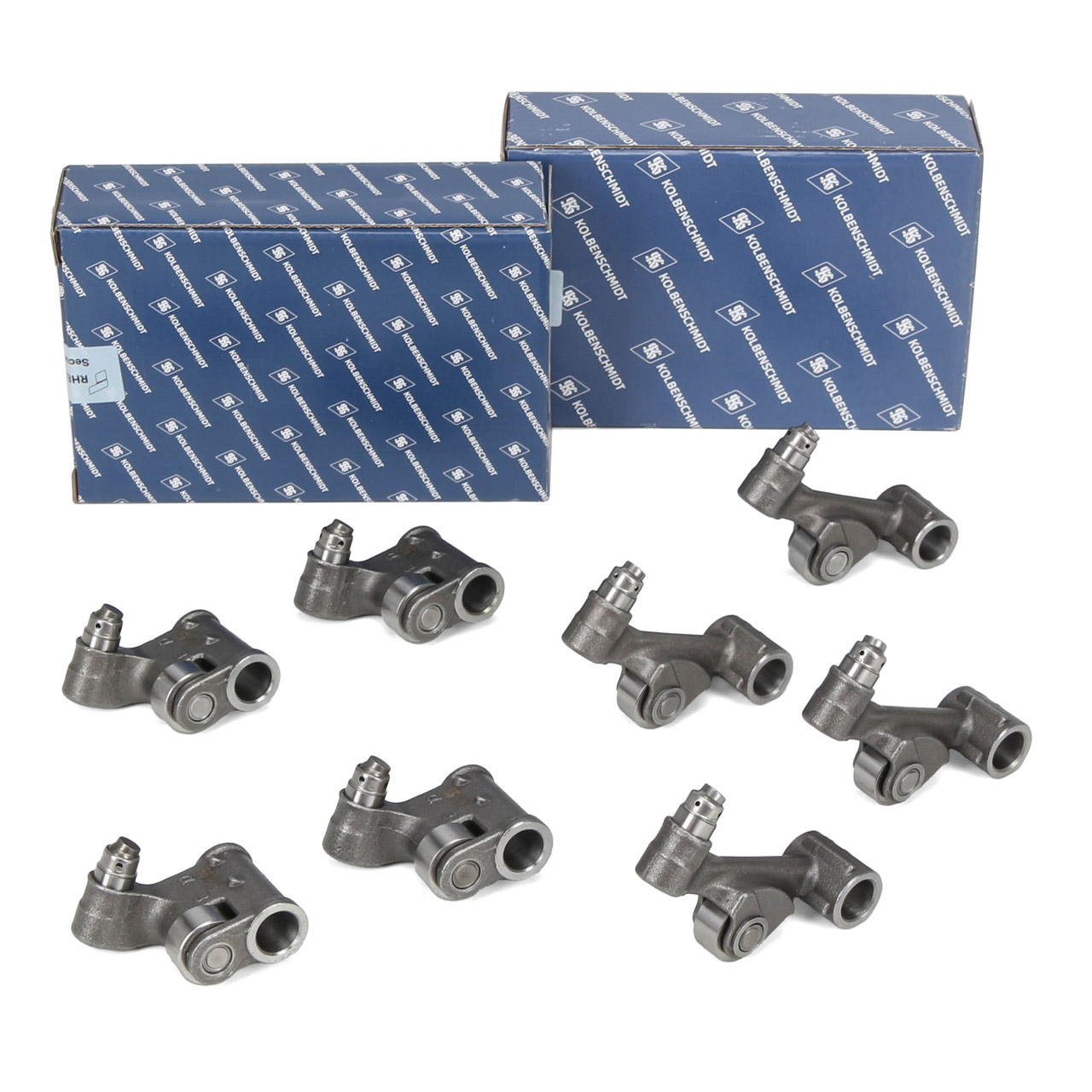 8x KOLBENSCHMIDT Exhaust Rocker Arm for VW Golf 5, Passat B6, Touran, A3 8P, A4 B7, A6 2.0 TDI