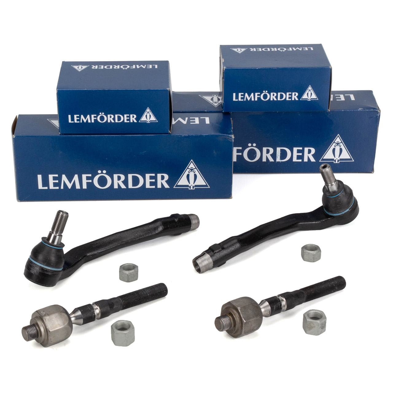 2x LEMF&Ouml;RDER Spurstange + Spurstangenkopf f&uuml;r MERCEDES-BENZ M-Klasse W163 mit SERVO vorne