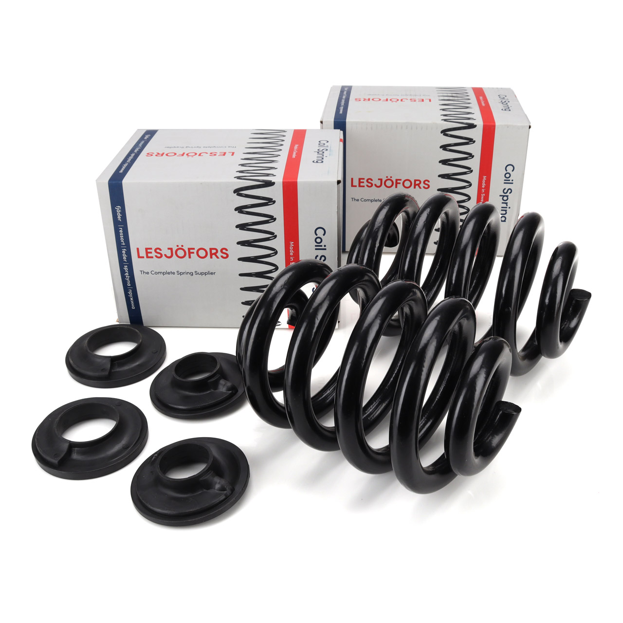 2x LESJ&Ouml;FORS VERST&Auml;RKT Fahrwerksfeder f&uuml;r VW Transporter Multivan T5 T6 bis 1720kg hinten