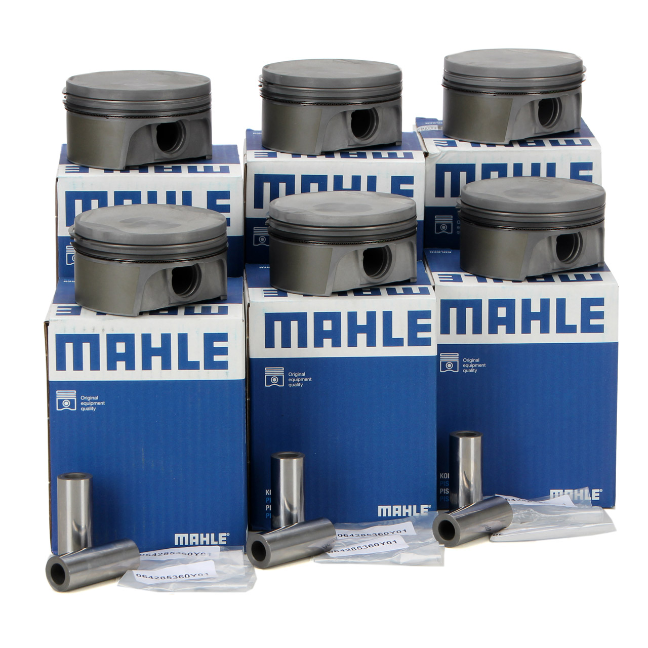 6x MAHLE 503PI00102000 Kolben f&uuml;r PORSCHE 996 3.4 Carrera 301/320 PS 99610305118