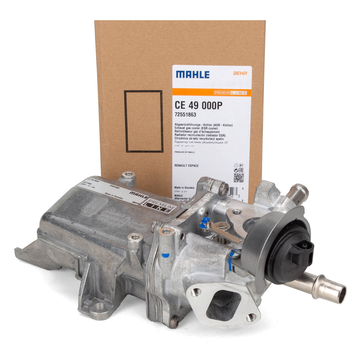 MAHLE CE49000P Kühler Abgasrückführung für RENAULT Megane 4 Scenic 4 1.6 dCi 147357086R