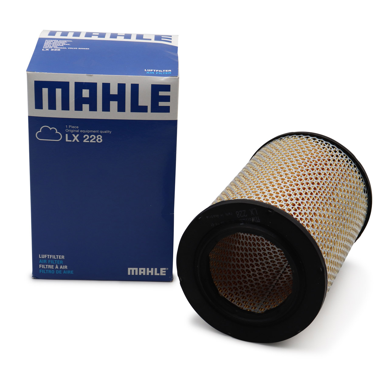 KNECHT / MAHLE LX228 Luftfilter für PORSCHE 911 2.0-2.7 1963-1979 + 914 /6 2.0