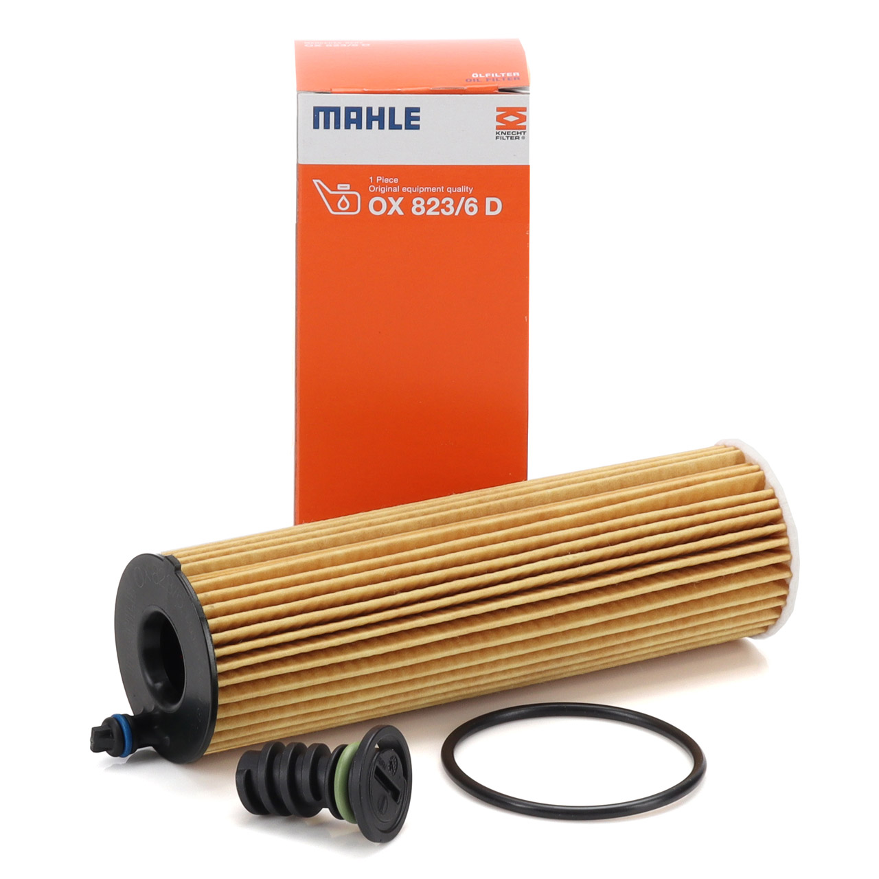 MAHLE OX823/6D Ölfilter + Schraube für MERCEDES W177 W247 W205 W206 W213 W214 OM654 OM656