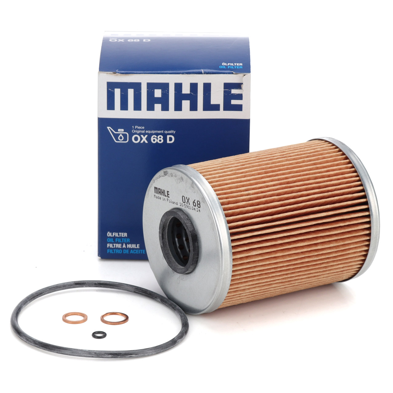 KNECHT/MAHLE OX68D &Ouml;lfilter f&uuml;r BMW E36 320i-M3 E46 323i E34 520i 525i M50 M52