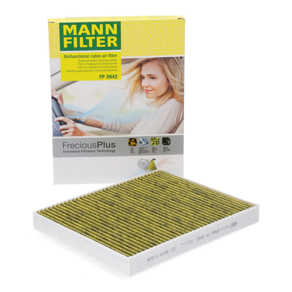 MANN FP2842 FreciousPlus Innenraumfilter für VW T5 T6 Touareg AUDI Q7 PORSCHE Cayenne