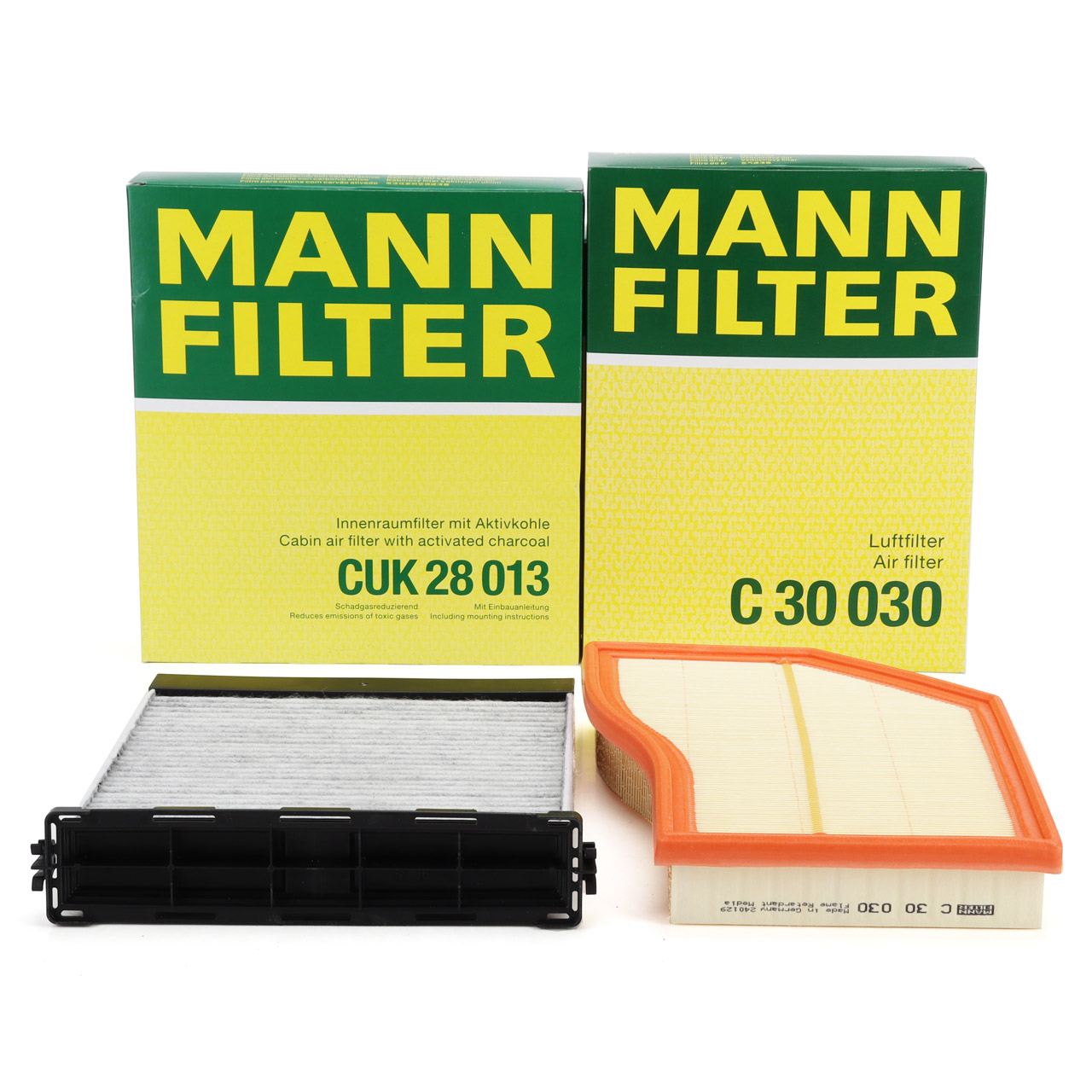 MANN Innenraumfilter + Luftfilter f&uuml;r MERCEDES W177 V177 W247 C118 X118 H247 OM608 OM654