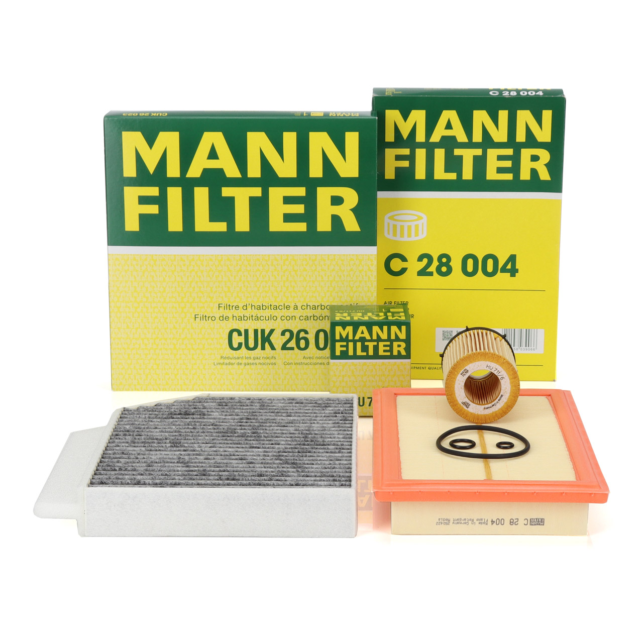 MANN Filter Set for MERCEDES W205 S205 C/A205 W213 S213 C/A238 X253 C253 160-350e M274