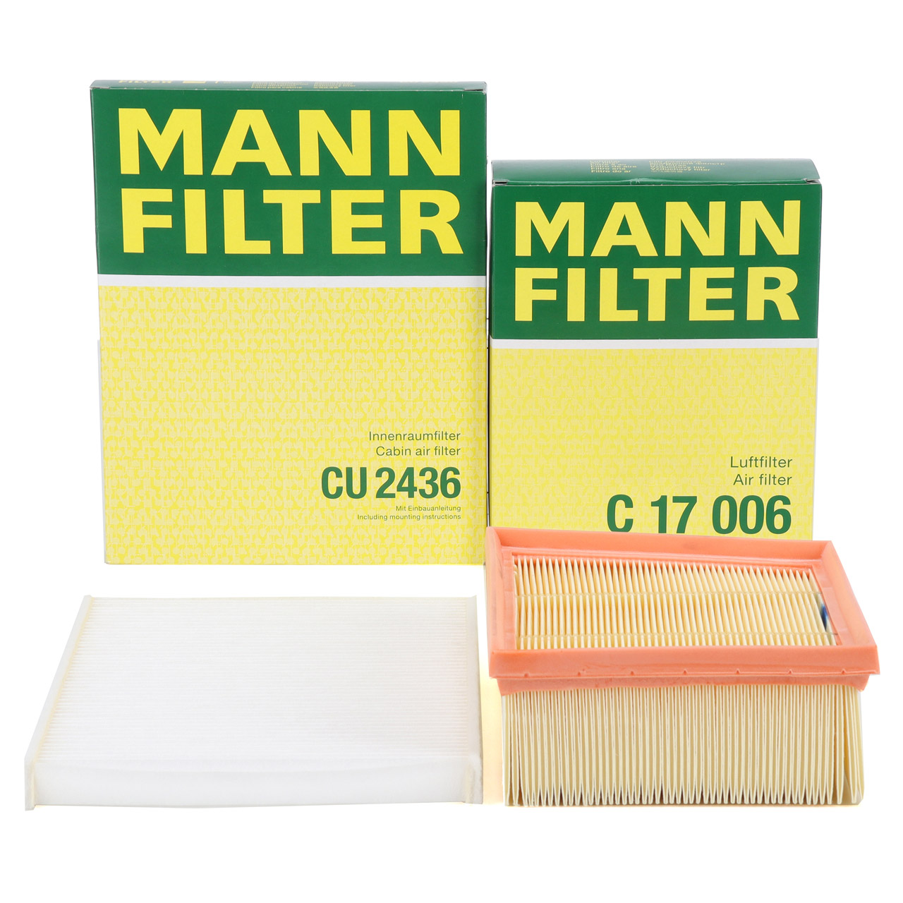 MANN Cabin and Air Filters for FORD Fiesta 6, B-Max, Ecosport, Ka+, Tourneo, and Transit Courier
