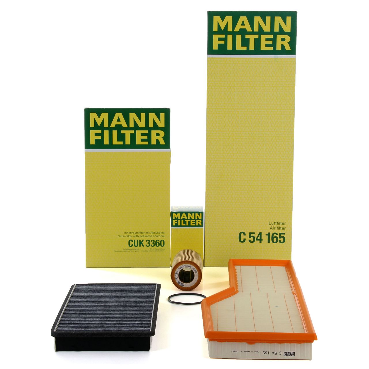MANN Filter-Set f&uuml;r PORSCHE 911 (996) 3.4/3.6 Carrera + (997) 3.6/3.8 Carrera