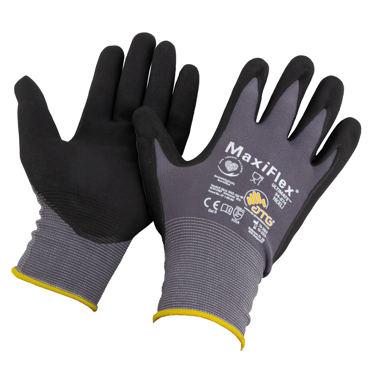 1x Gr&ouml;&szlig;e 10 / XL MAXIFLEX Ultimate ATG Texxor Handschuhe Arbeitshandschuhe