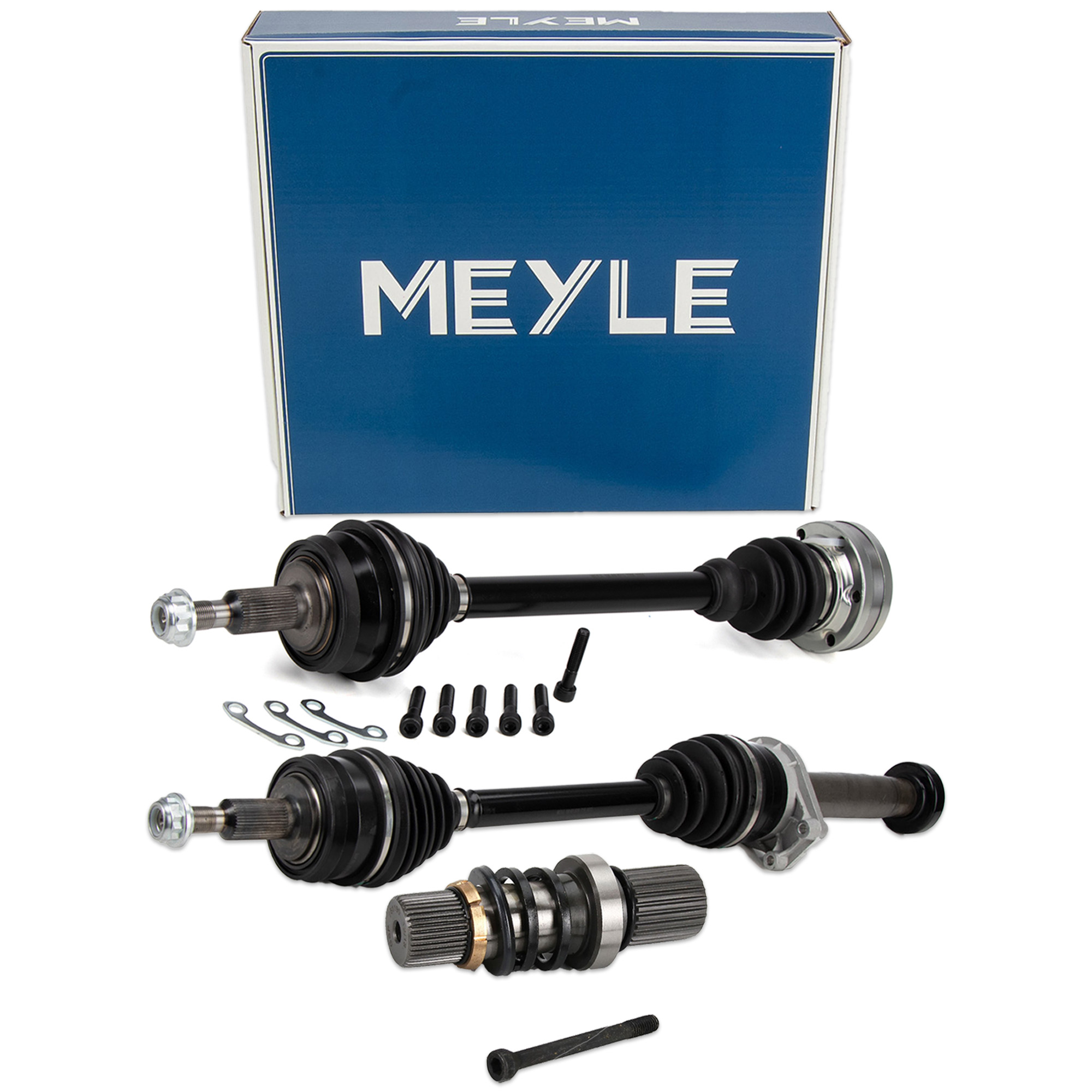 2x MEYLE Drive Shaft + Plug-in Shaft for VW Multivan Transporter T5 2.0 TDI 5-speed front