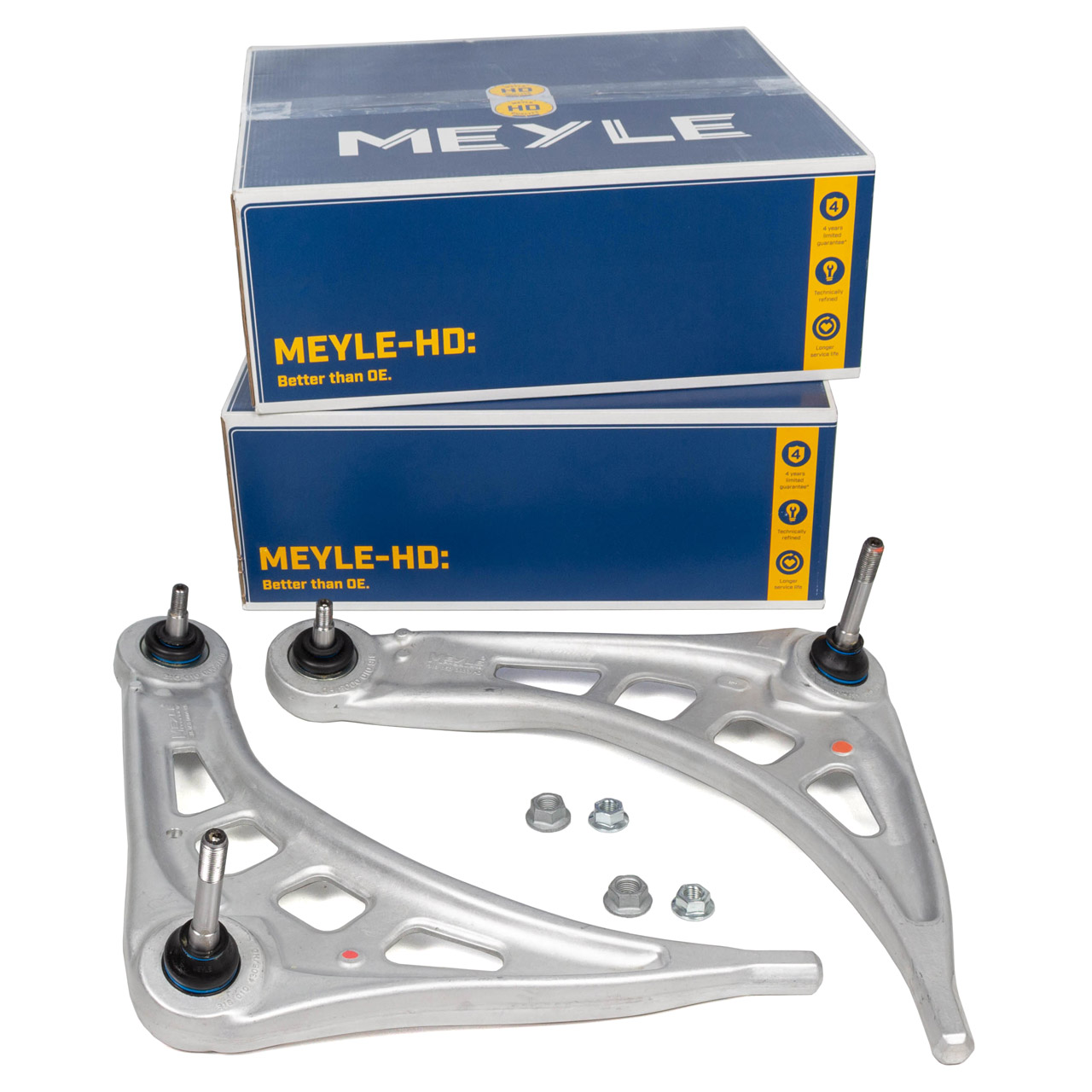 2x MEYLE HD Reinforced Control Arms + Ball Joints for BMW 3 Series E46, Z4 E85 (Front Left and Right)