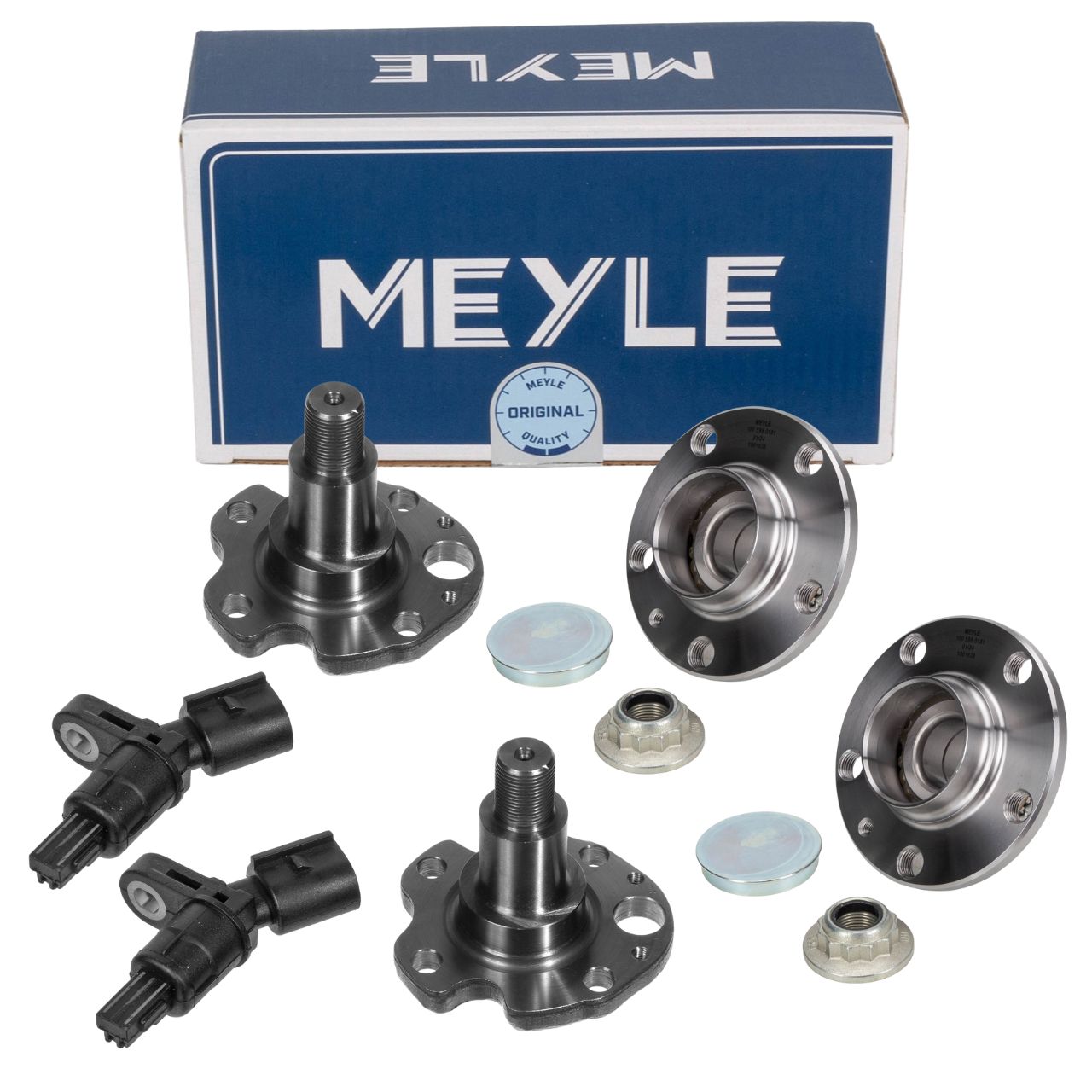 2x MEYLE Radnabe + Achszapfen + ABS Sensor f&uuml;r VW Golf 4 A3 8L1 Leon 1M Octavia 1 hinten