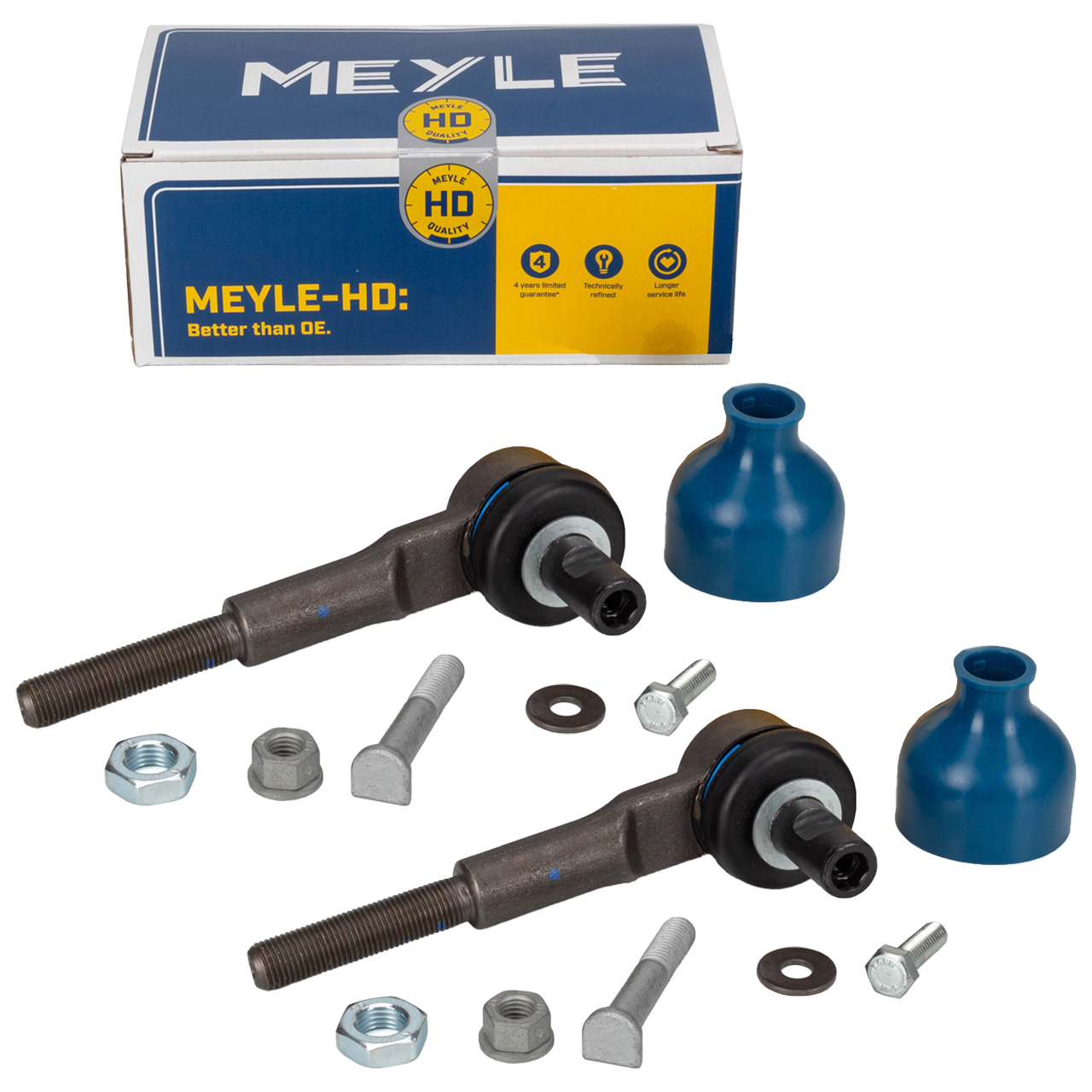 2x MEYLE HD Reinforced Tie Rod Ends for VW Passat B5, Audi A4 B5, B6, A6, C5, and SEAT Exeo (Front)