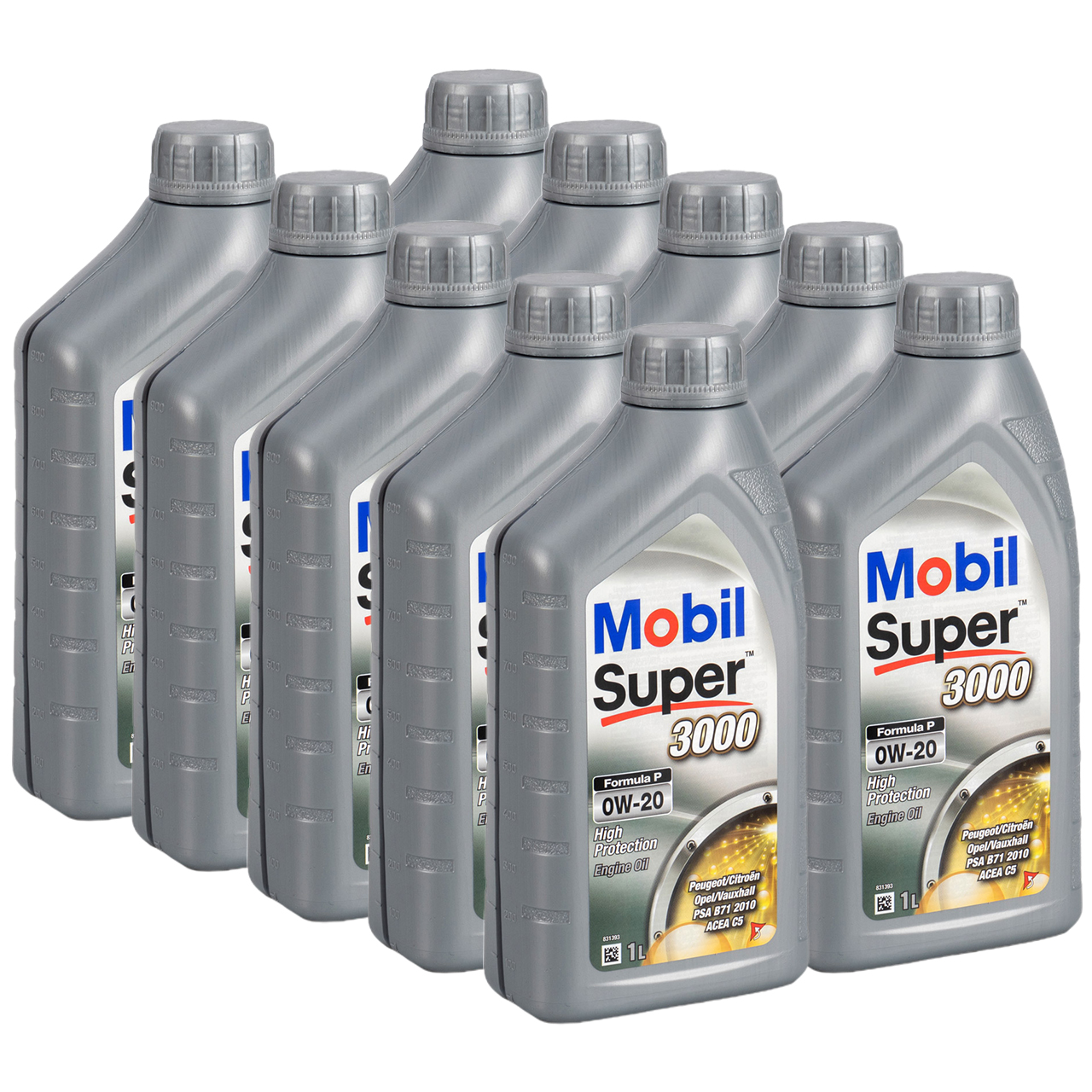 10L 10 Liter Mobil SUPER 3000 FORMULA P 0W-20 0W20 Motor&ouml;l ACEA C5 PSA B712010