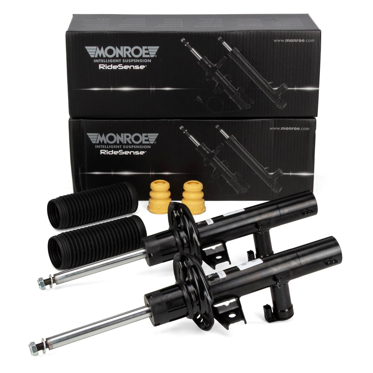 2x MONROE Sto&szlig;d&auml;mpfer + Staubschutz f&uuml;r VW Golf 6 GTI/R Passat B6 Sharan 7N Touran vorne