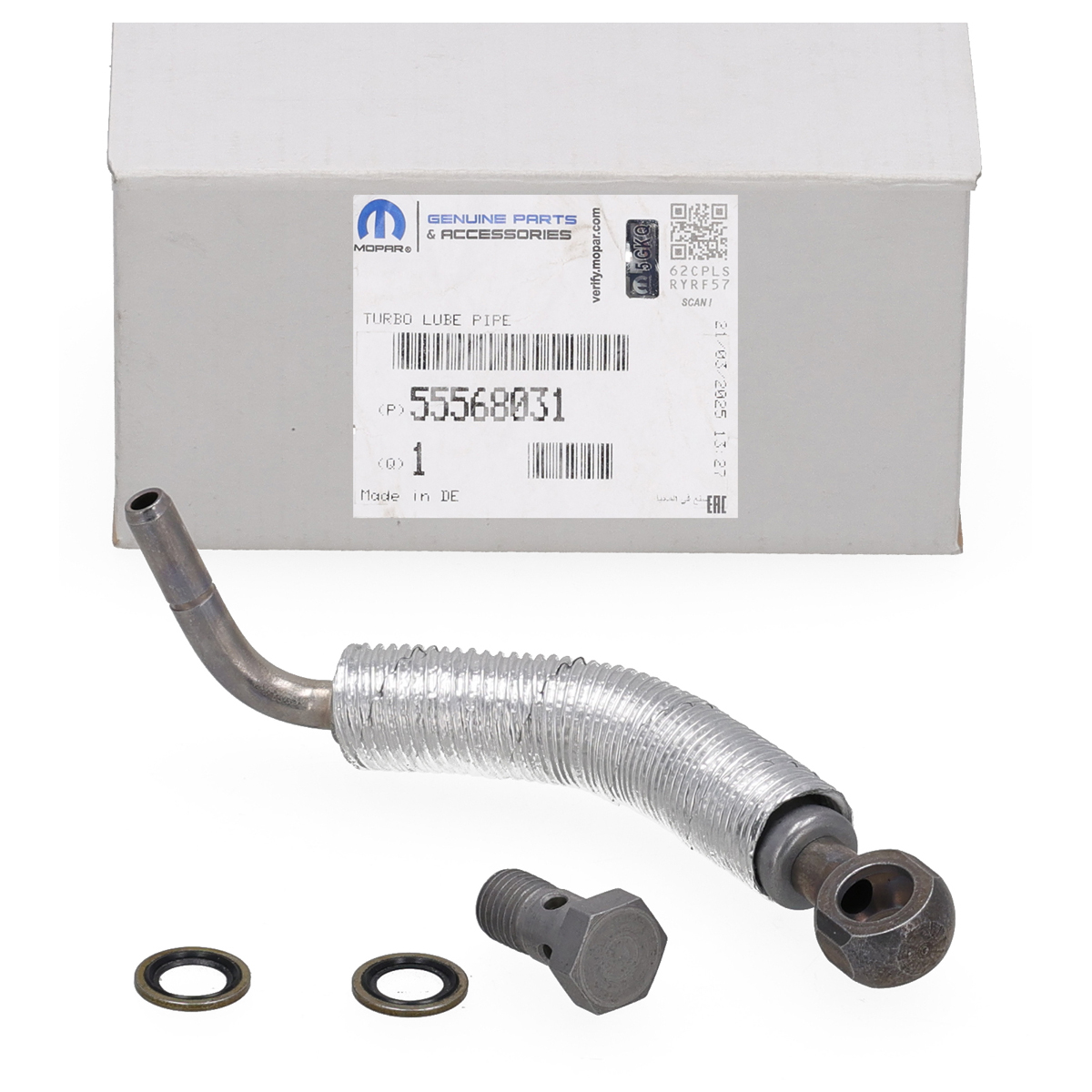 ORIGINAL OPEL MOPAR Coolant Hose for Astra J, Corsa, Insignia A, and Zafira C 1.4 55568031