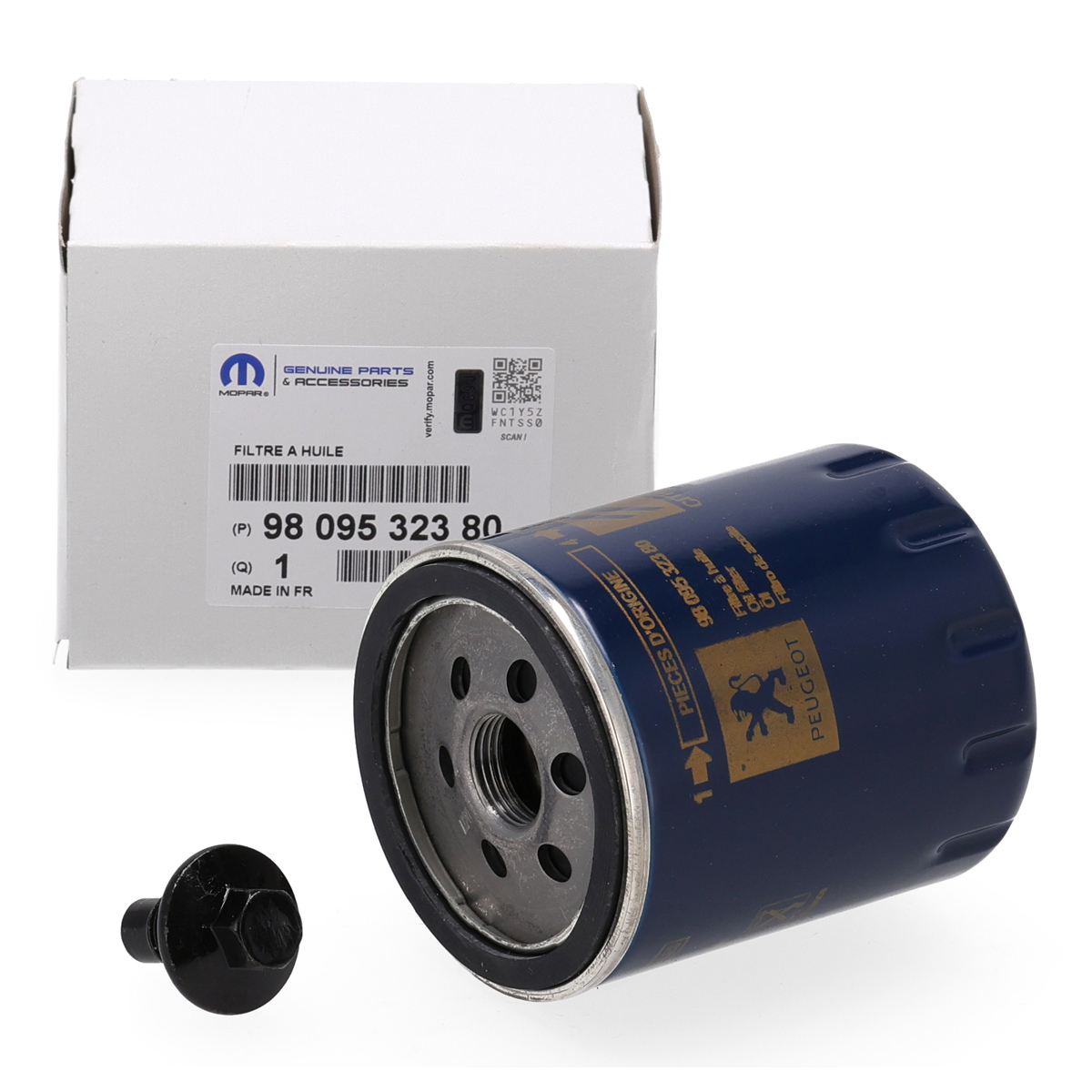 ORIGINAL Fiat MOPAR &Ouml;lfilter + Ablassschraube Ducato 250_ 2.2 D Multijet 140 PS