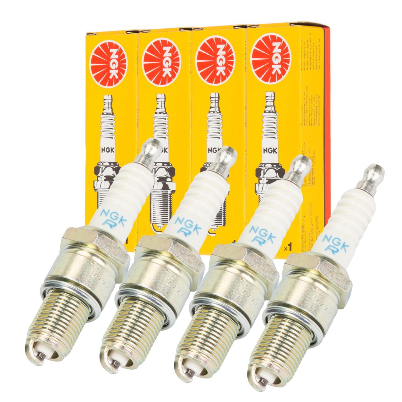 4x NGK 2023 BPR7ES Z&uuml;ndkerze f&uuml;r PORSCHE 944 3.0 S2 FORD Escort 1 2 FIAT Fiorino Tempra