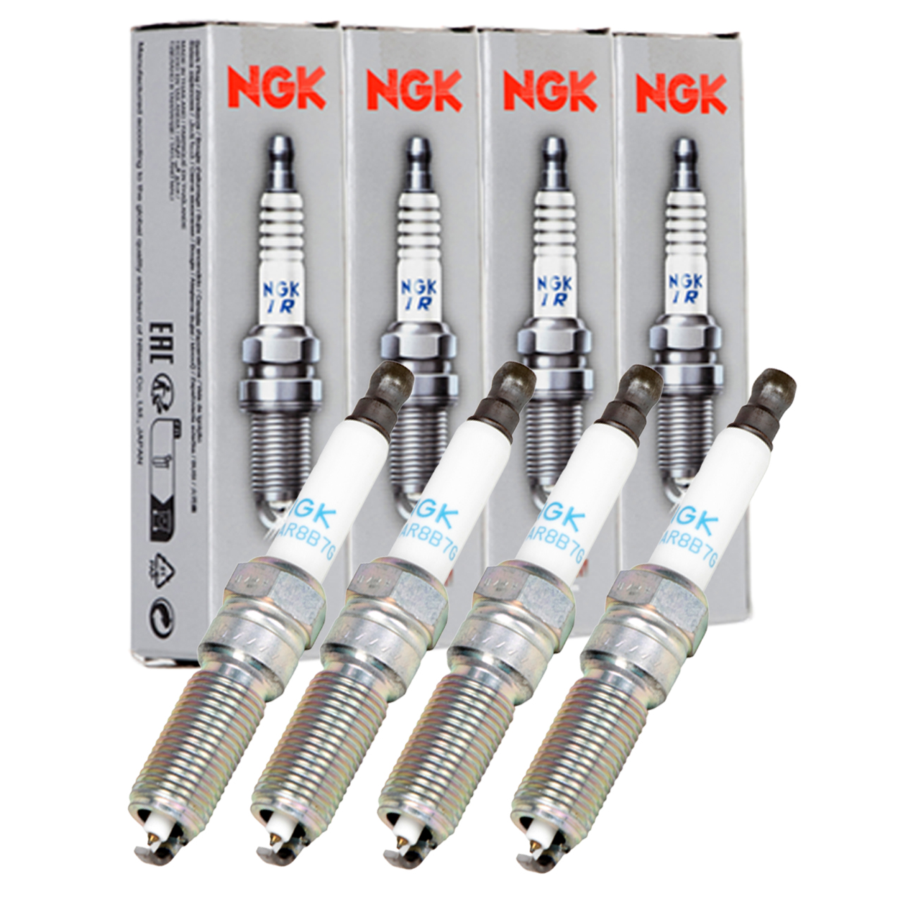 4x NGK 91970 ILNAR8B7G LASER IRIDIUM Spark Plug for OPEL Astra, Insignia, Mokka 55490097