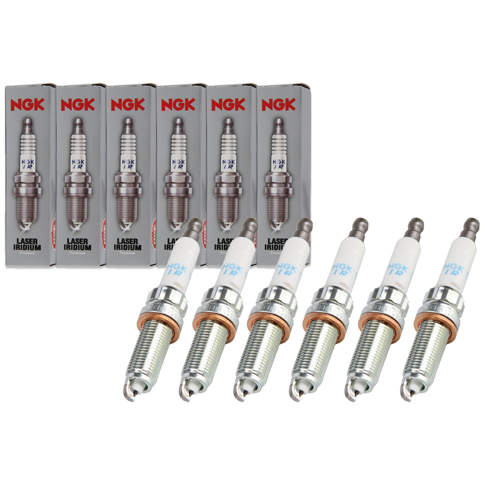 6x NGK 97506 SILZKBR8D8S Z&uuml;ndkerze f&uuml;r BMW F87 M2 F80 M3 F82 F83 M4 X4 M40i 12120039664