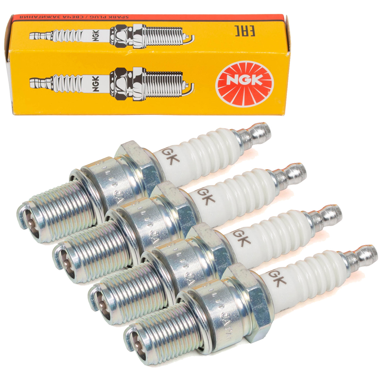 4x NGK 7310 B6ES Spark Plugs for PORSCHE 914 1.7, 1.8, 2.0 / VW Transporter T3 N01781216