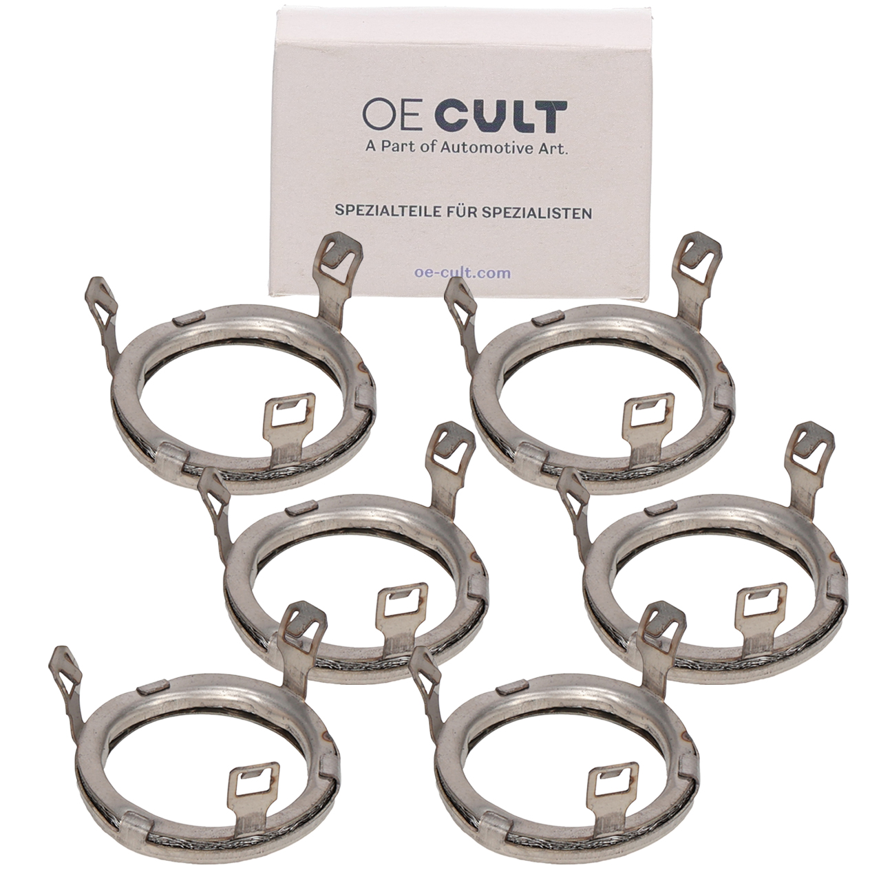 6x OE-Cult Entkopplungselement Injektor f&uuml;r BMW N52 N53 N54 N55 13537564751