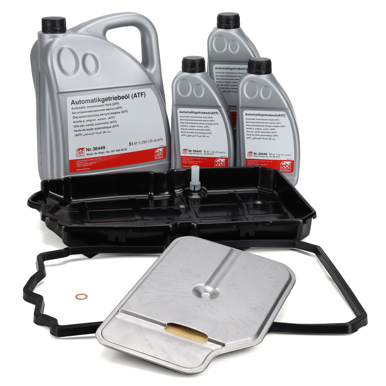 Getriebeölwanne + Filter + Dichtung 7-Gang 722.9 + 8L febi Getriebeöl für  MERCEDES-BENZ - ws-autoteile.com