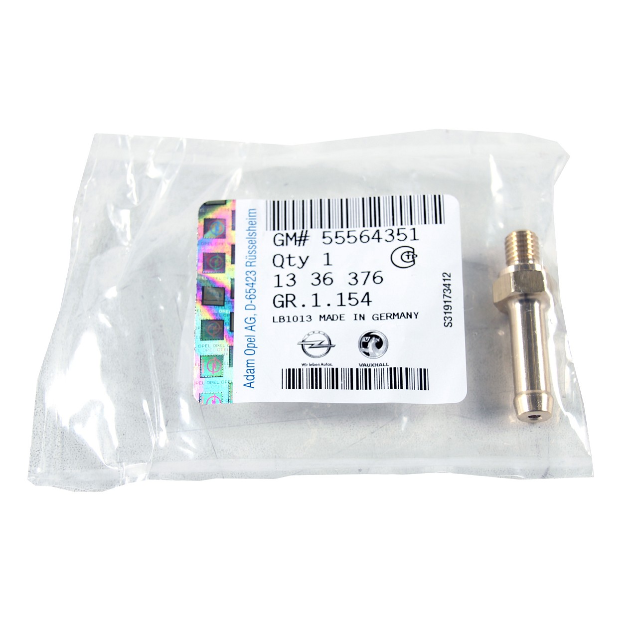 ORIGINAL PSA OPEL Anschlussstutzen Wasserpumpe Astra G H Corsa C D Meriva A 55564351