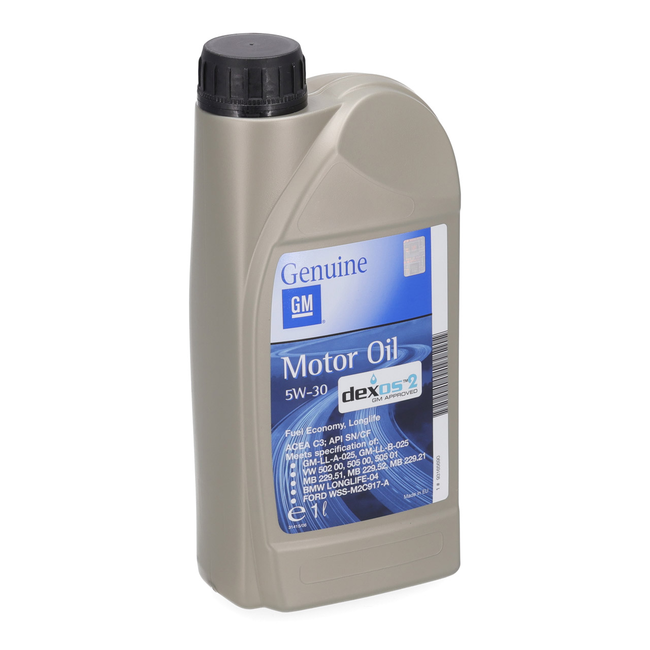 1L 1 Liter ORIGINAL OPEL GM Motor&ouml;l 5W30 5W-30 dexos2 LongLife GM-LL-A-025 93165690