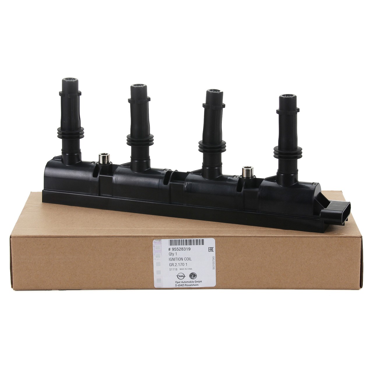 ORIGINAL OPEL Ignition Module Ignition Coil Astra J, Corsa D, E, Insignia A, Zafira C 1.2 / 1.4 95528319