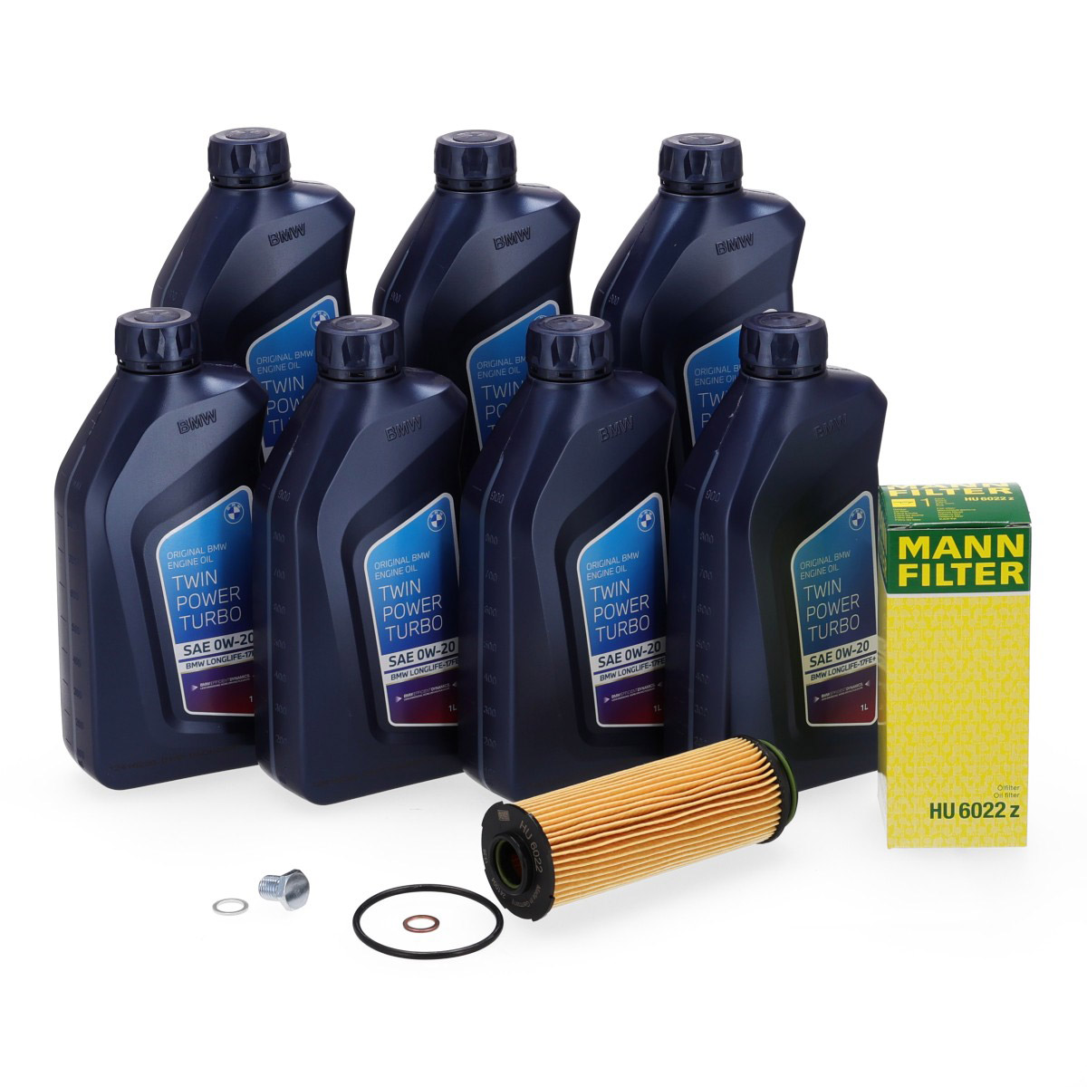 7L ORIGINAL 0W-20 Motor&ouml;l + MANN &Ouml;lfilter f&uuml;r BMW 1er 2er 3er 4er 5er 6er 7er 8er B58 B57