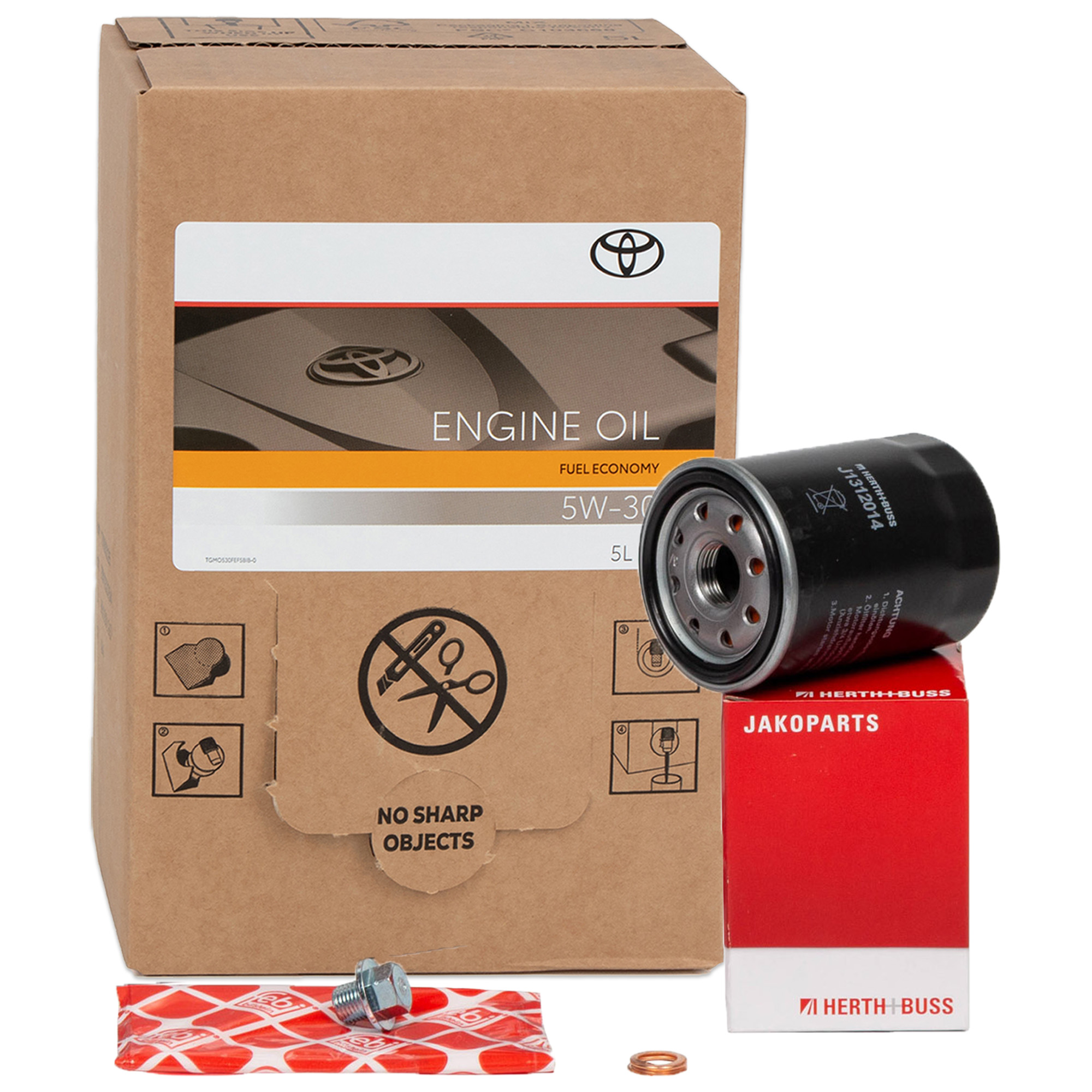 5L ORIGINAL 5W30 Motoröl + H+B Ölfilter für TOYOTA Auris Avensis Corolla Rav 4 1.8 2.0 2.4