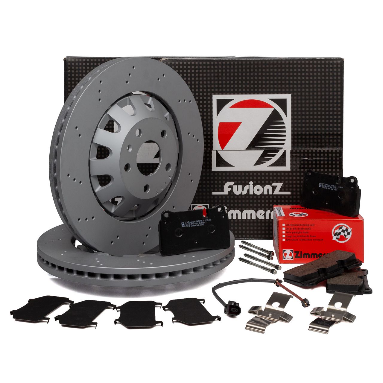 Zimmermann FORMULA Z Brake Discs + Pads + Wako for AUDI RS3 Sportback 8PA PR-1LG (Front)