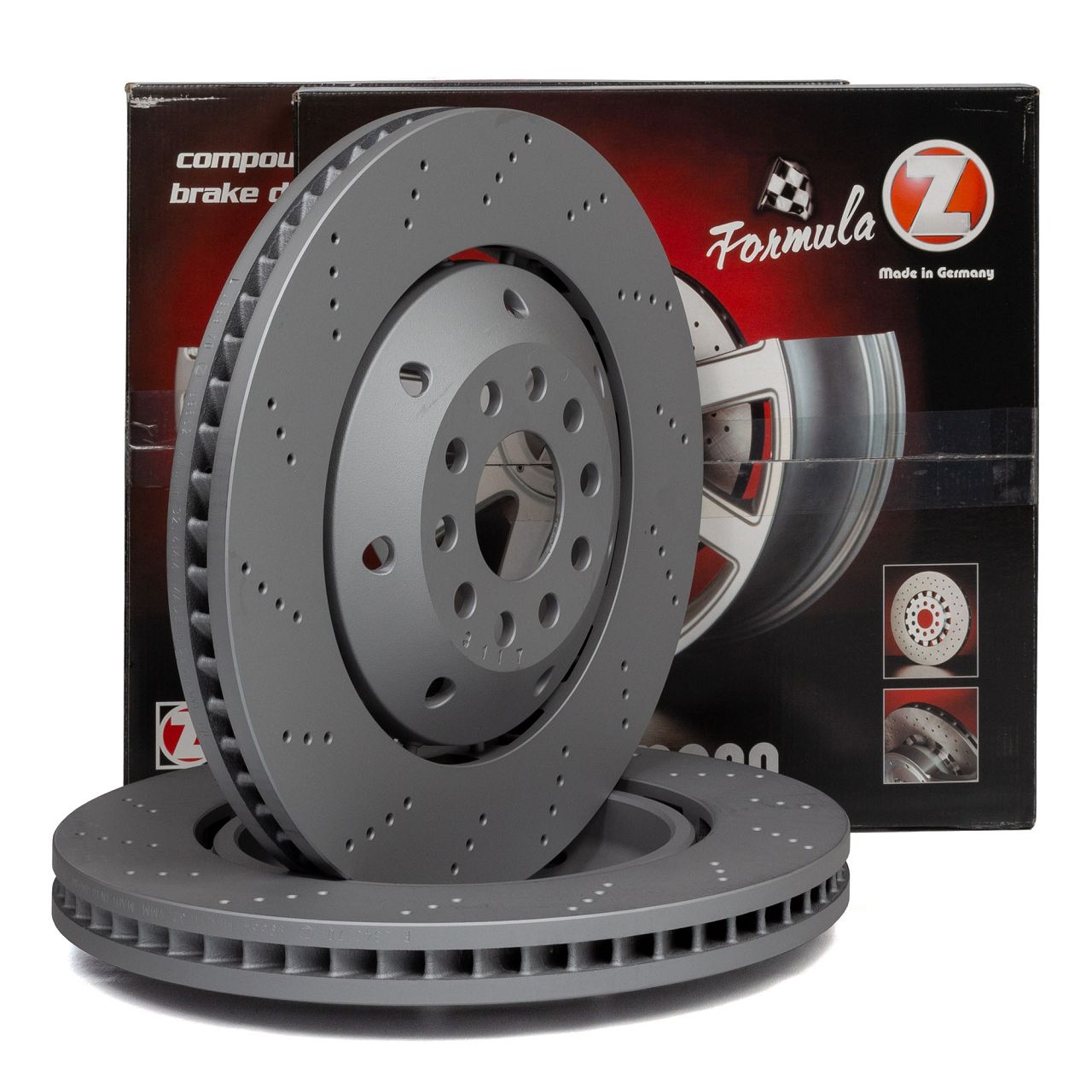 Zimmermann FORMULA Z Bremsscheiben Satz f&uuml;r AUDI RS6 C5 450/480PS PR-1LP vorne