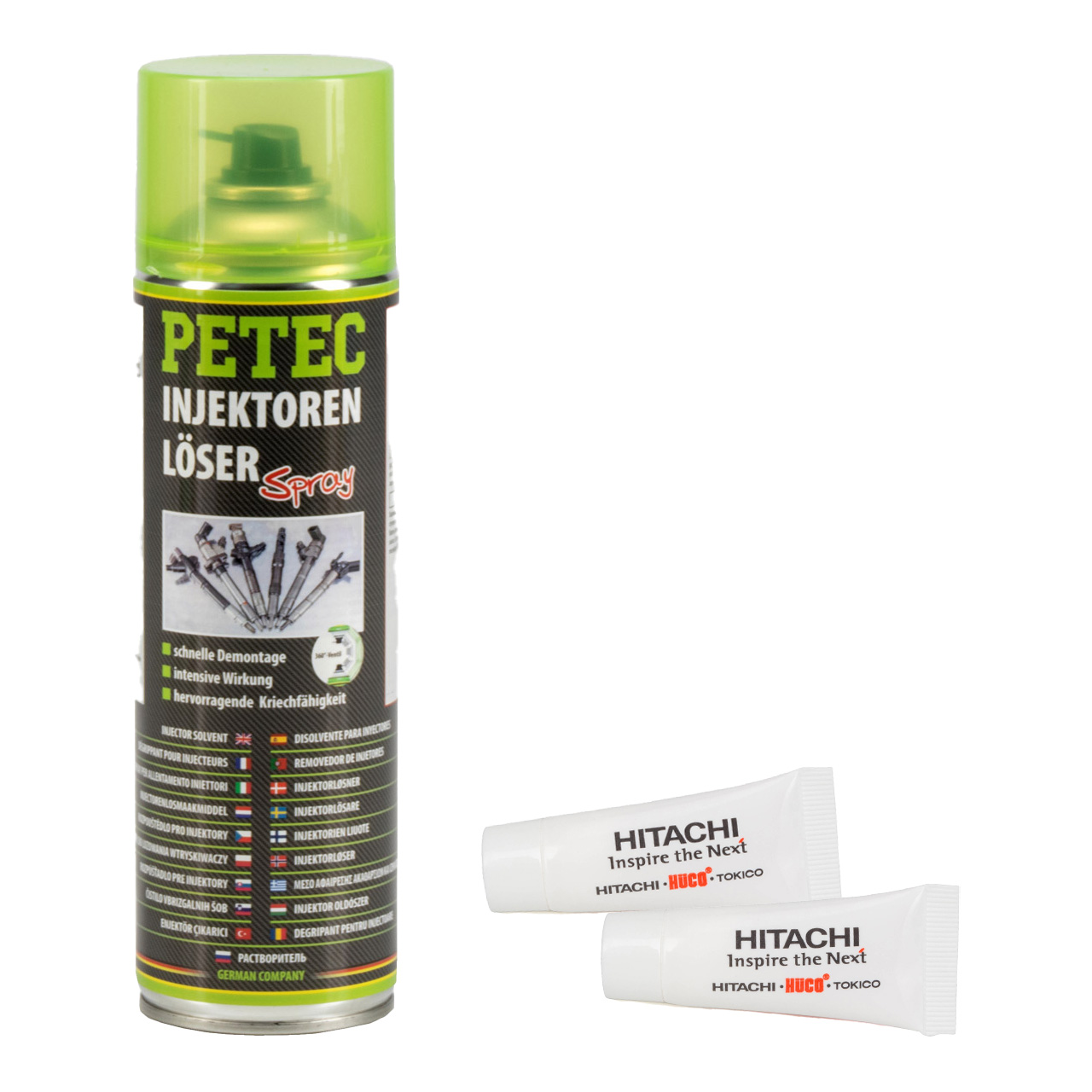 500ml PETEC Injektorenlöser Zündkerzen Glühkerzenlöser Sprühdose + 20g Kerzenfett