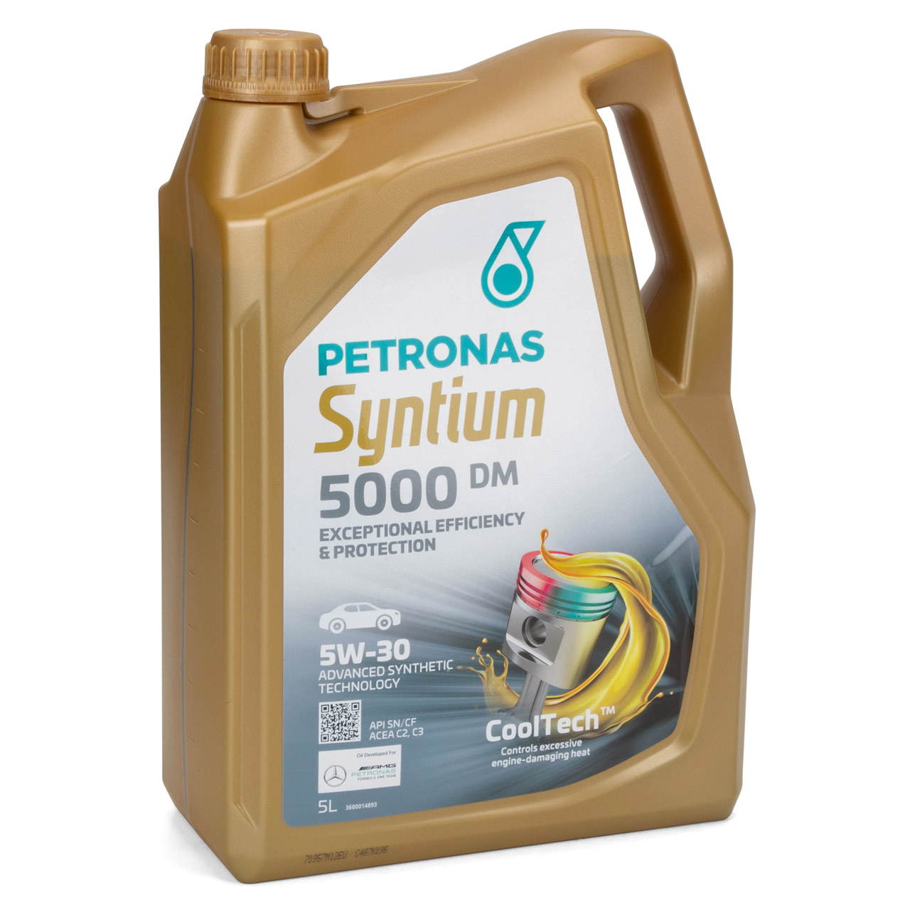 5L 5 Liter PETRONAS Syntium 5000 DM 5W-30 Motoröl Öl für BMW LL-04 MB 229.51/52 505.00/01