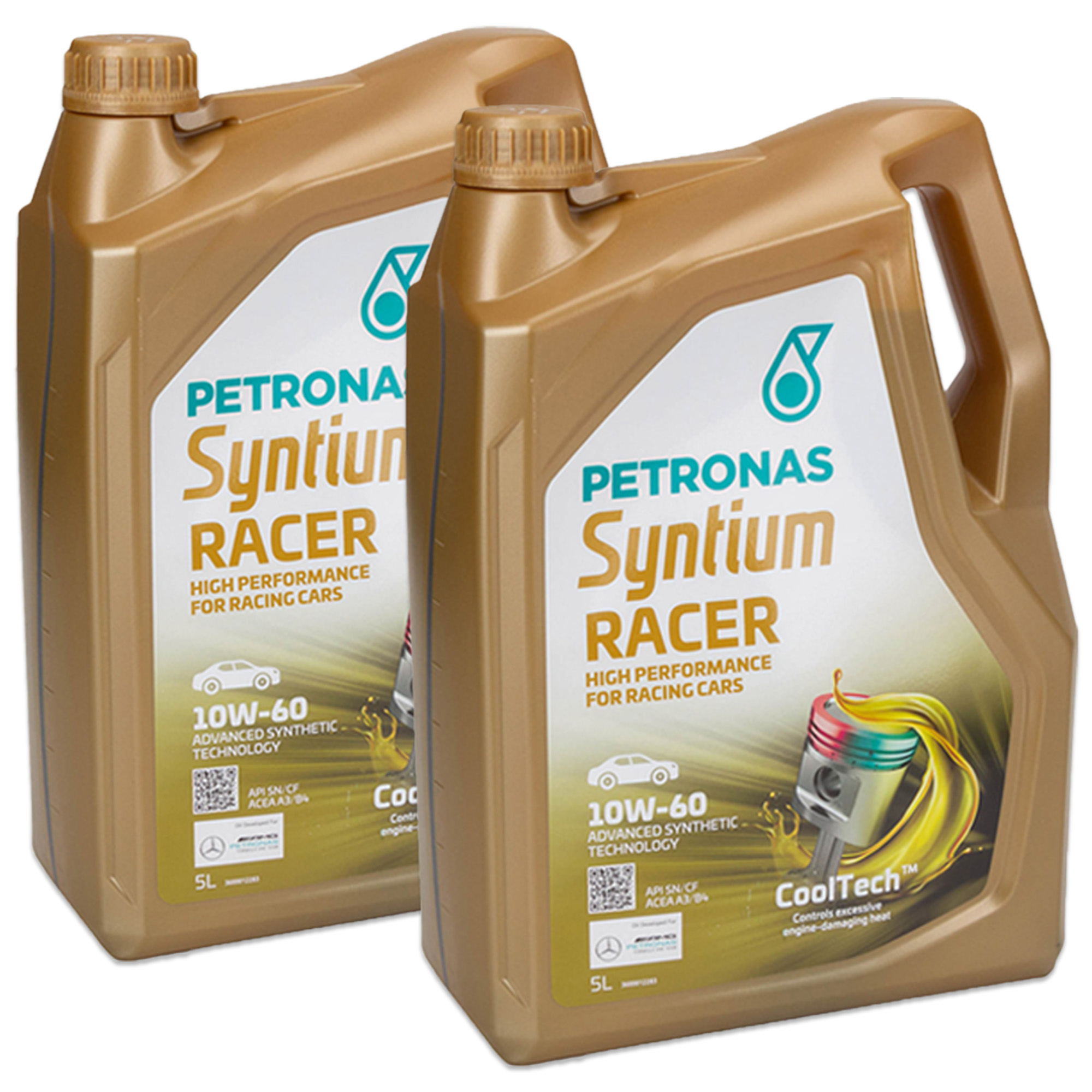 10L 10 Liter PETRONAS Syntium RACER 10W-60 Motor&ouml;l API SN/CF ACEA A3/B4 f&uuml;r FCA 9.55535-H3