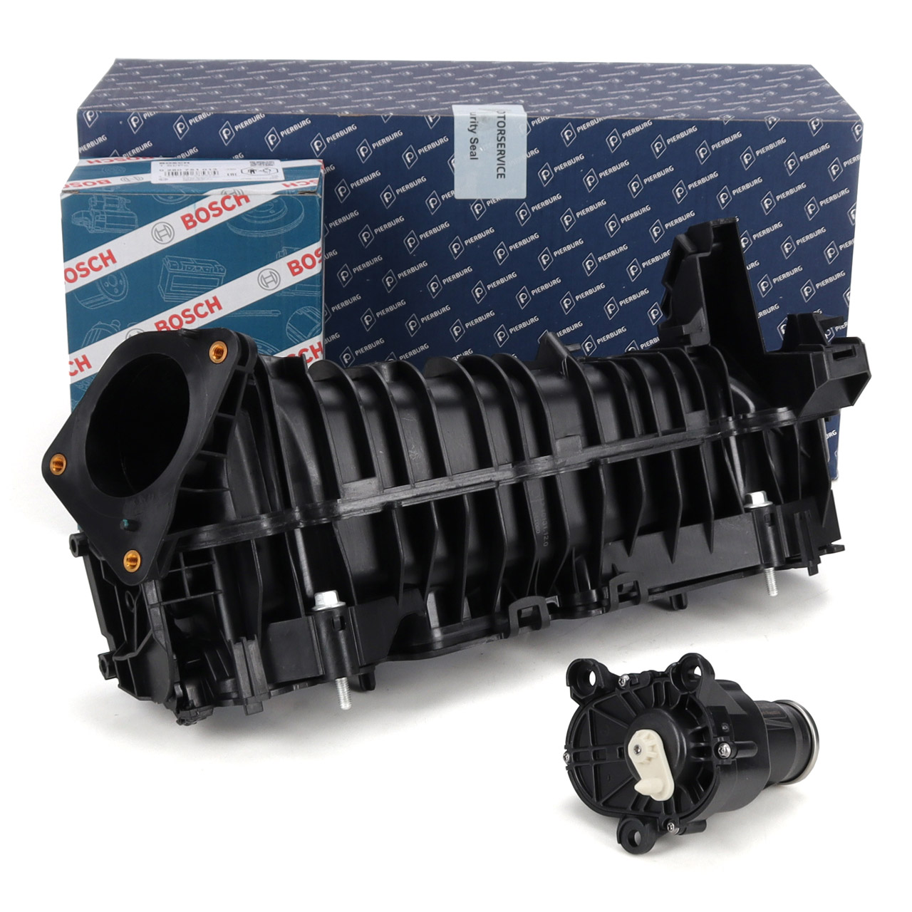 PIERBURG Intake Manifold + BOSCh Actuator for BMW 1 Series, 2 Series, 3 Series, 4 Series, 5 Series, X1, X3, X5, N47