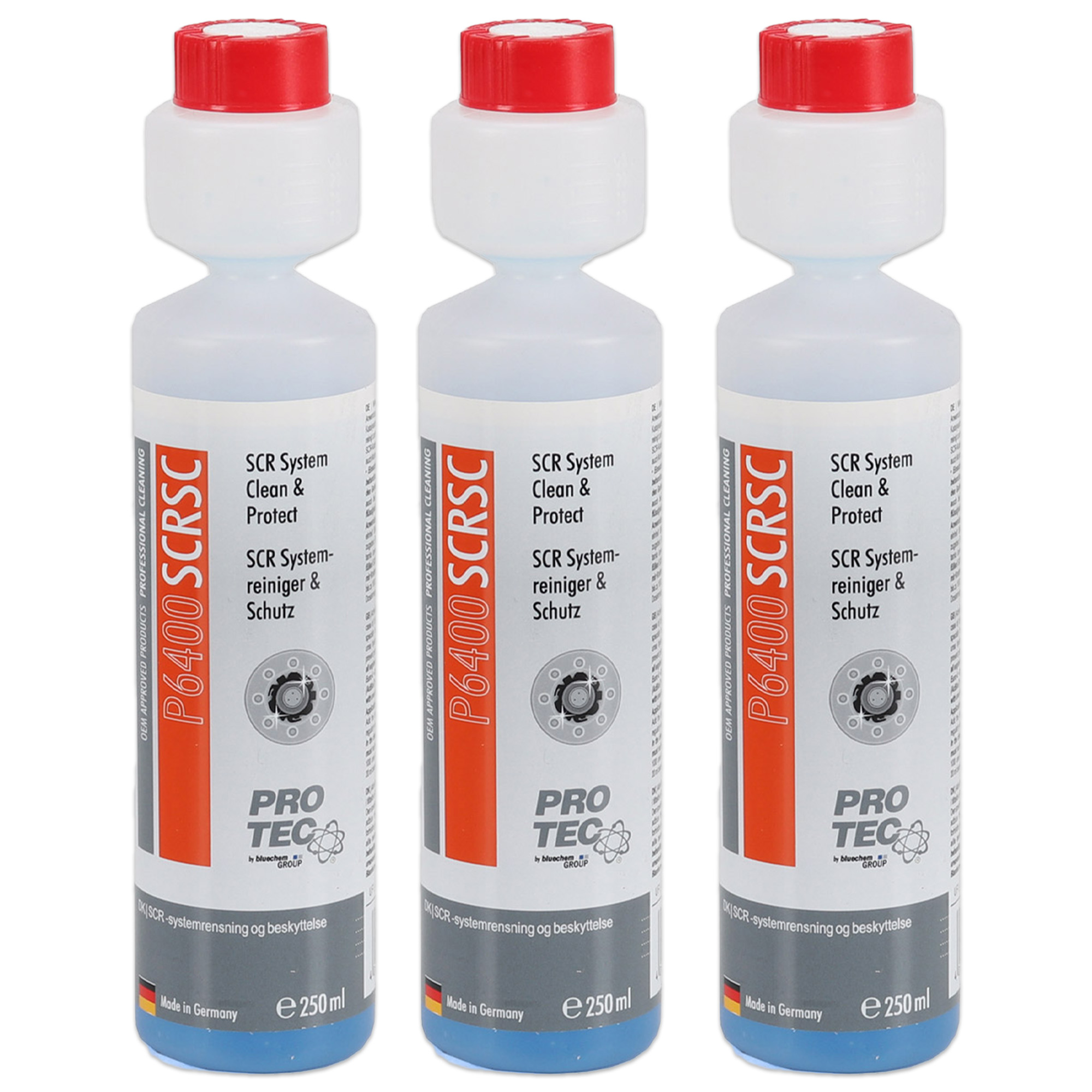 3 x 250 ml PROTEC P6400 SCR System Cleaner &