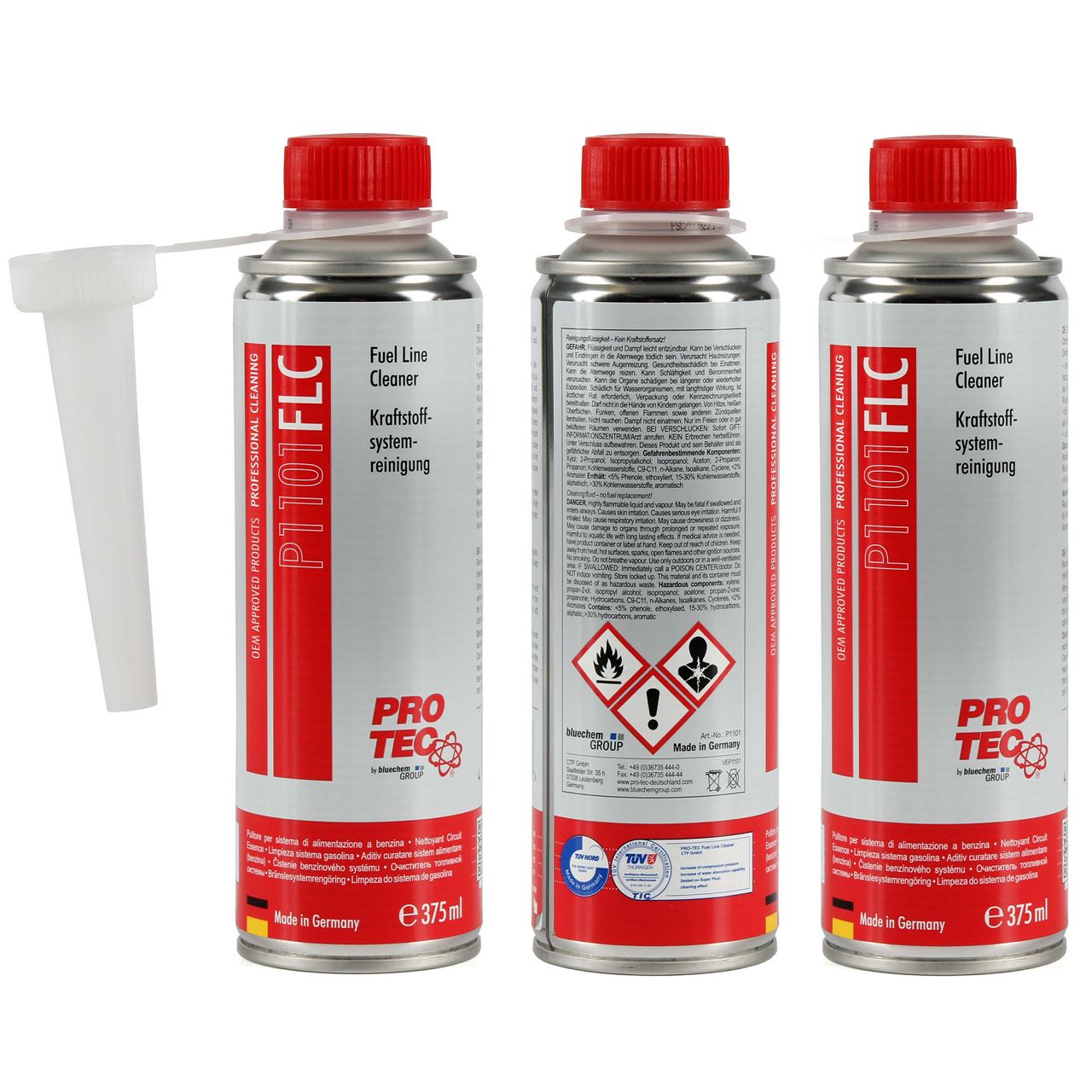 PROTEC P1101 FLC Fuel Line Cleaner Fuel System Cleaner for Gasoline 1.125 L