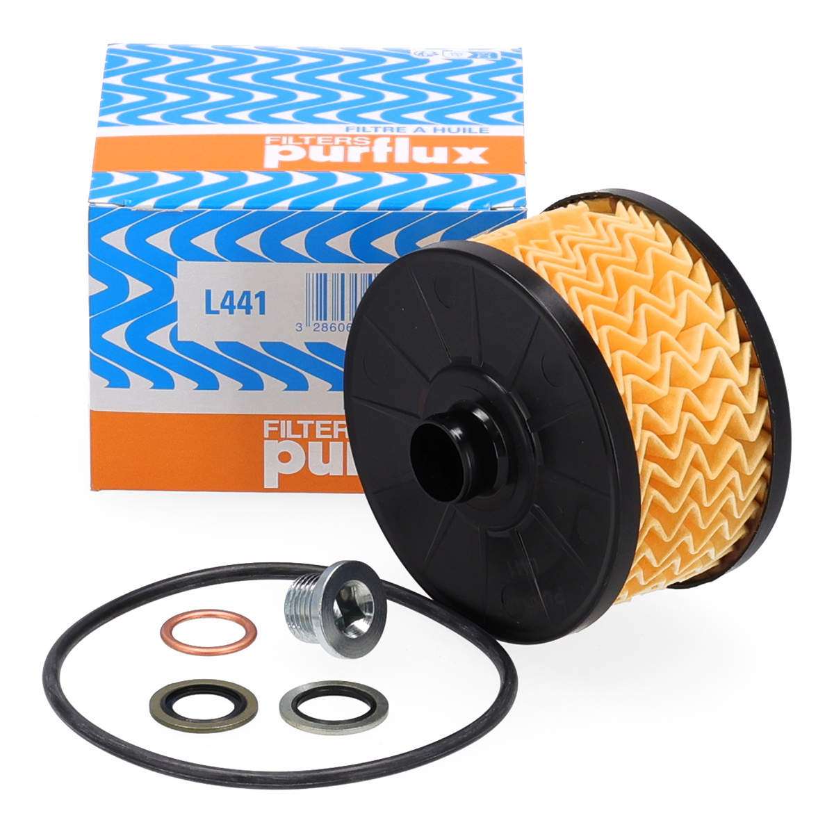 PURFLUX L441 &Ouml;lfilter + Schraube f&uuml;r DACIA MERCEDES-BENZ NISSAN RENAULT SMART