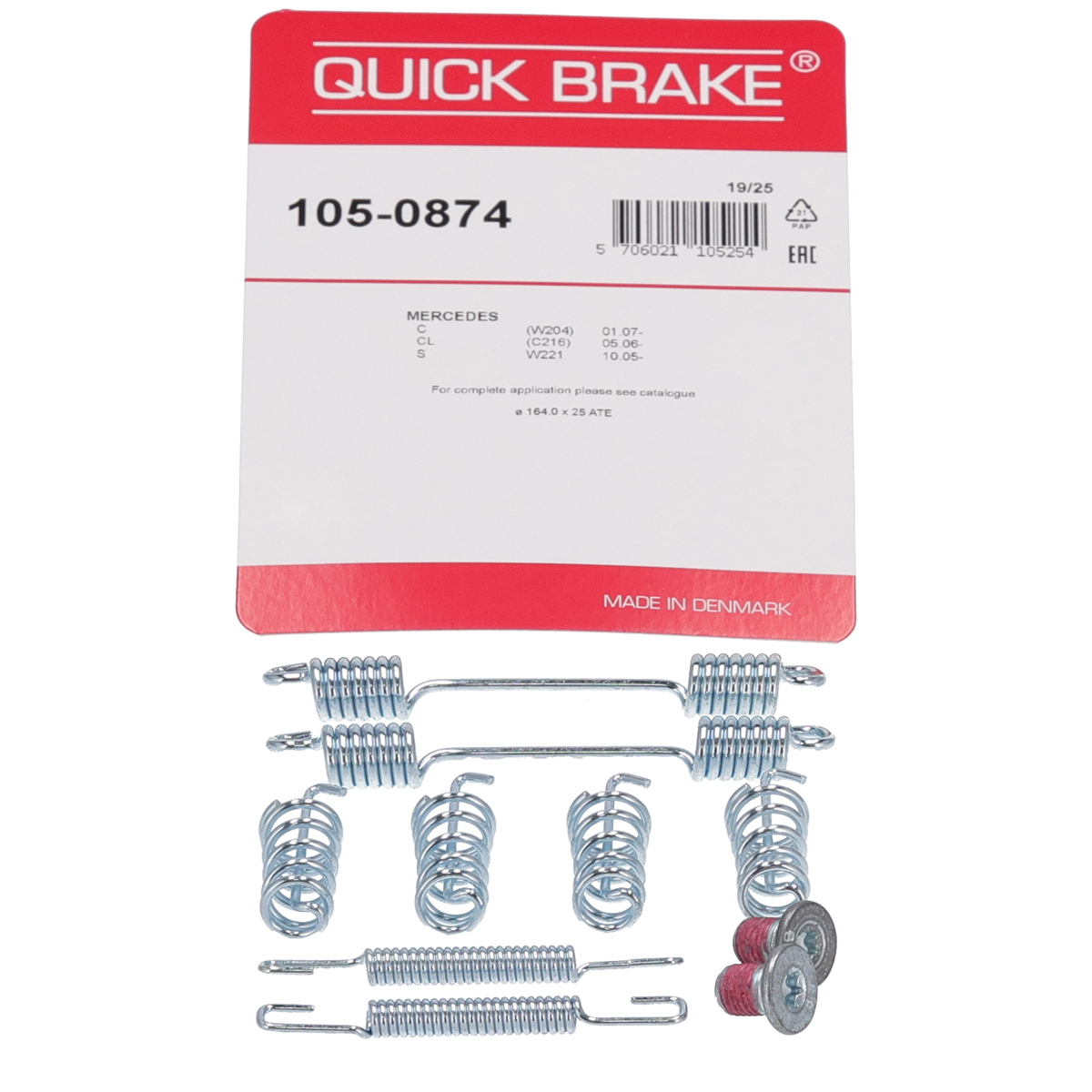 OJD 105-0874 Parking Brake Accessory Kit for MERCEDES W203, W204, C204, C209, C218, W212, W415